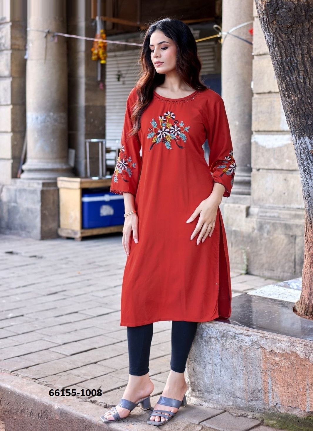 LADLEE 3 - Catalog # 66155 (Set of 6 Readymade Women's Kurtis / Tops) LADLEE 3 - Catalog # 66155 (Set of 6 Readymade Women's Kurtis / Tops)