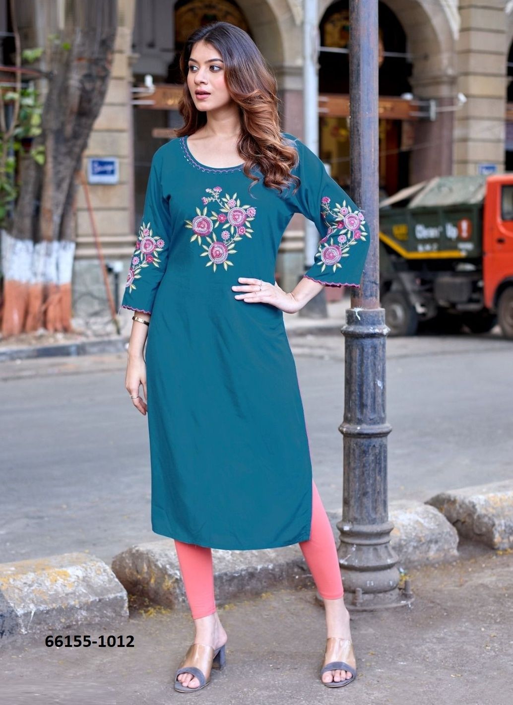 LADLEE 3 - Catalog # 66155 (Set of 6 Readymade Women's Kurtis / Tops) LADLEE 3 - Catalog # 66155 (Set of 6 Readymade Women's Kurtis / Tops)