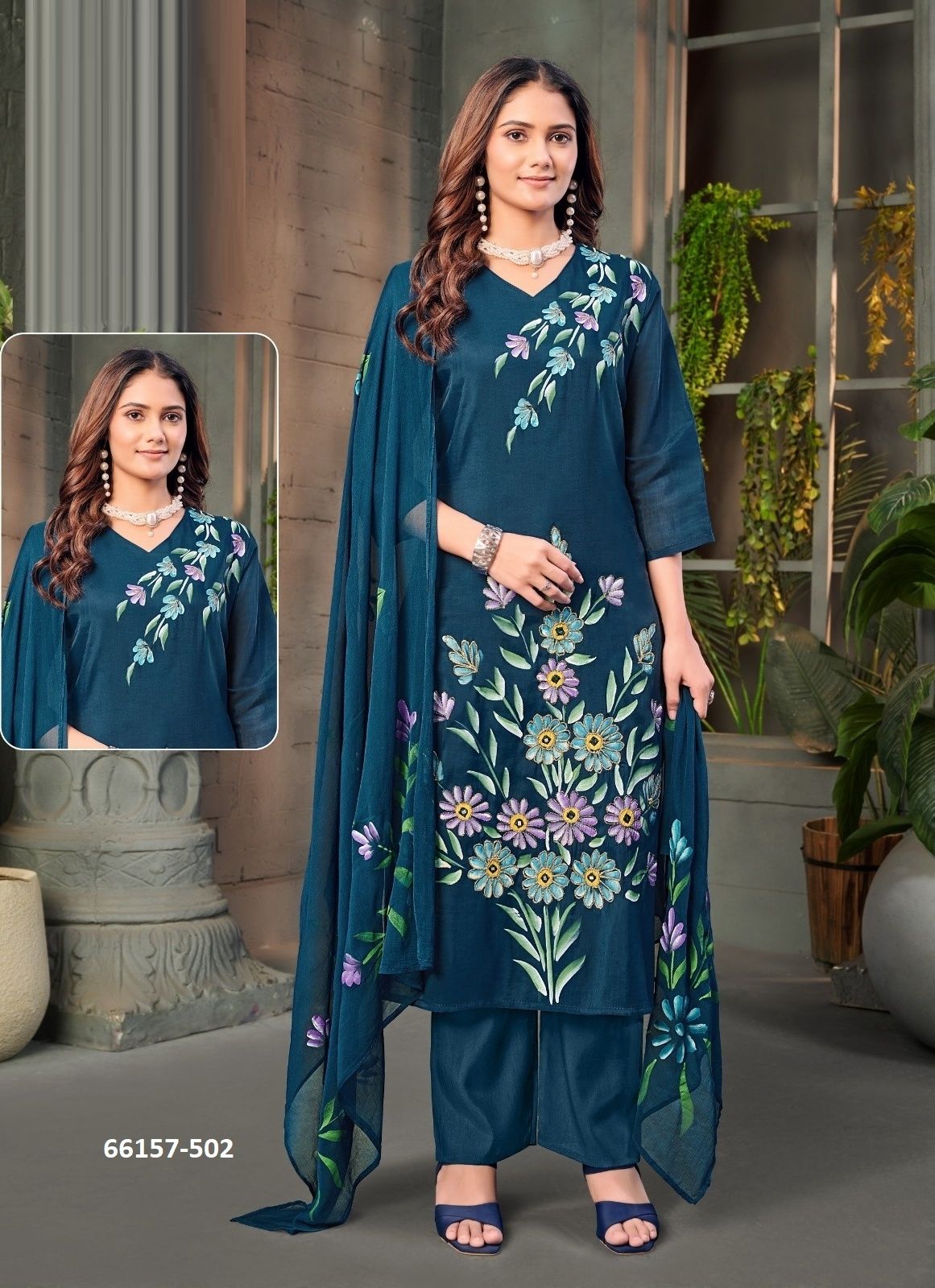 CORBY BLUSH - Catalog # 66157 (Set of 4 SIZE-SETS [Readymade Salwar Suits])