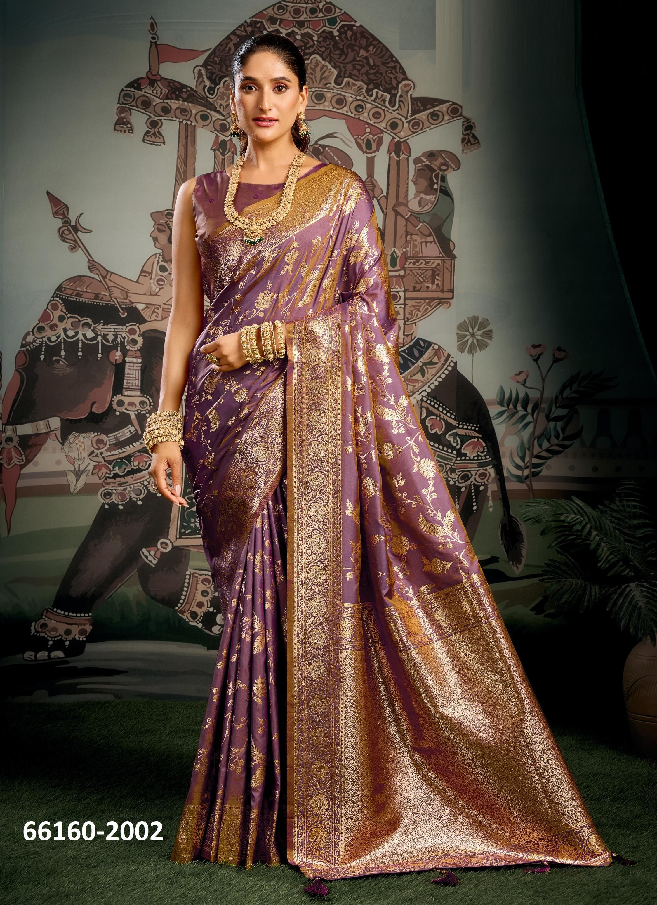 SANKSRUTI - Catalog # 66160 (Set of 4 Sarees)