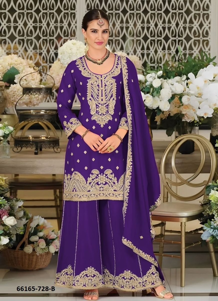 SERIES 728 - Catalog # 66165 (Set of 4 Readymade Salwar Suits) SERIES 728 - Catalog # 66165 (Set of 4 Readymade Salwar Suits)