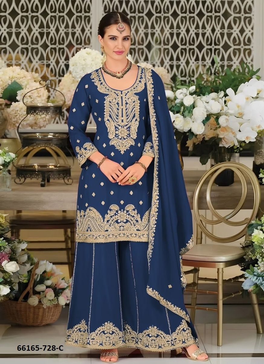 SERIES 728 - Catalog # 66165 (Set of 4 Readymade Salwar Suits) SERIES 728 - Catalog # 66165 (Set of 4 Readymade Salwar Suits)