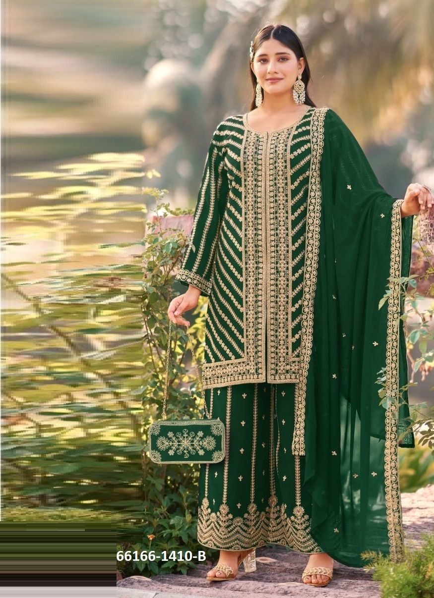 SERIES 1410 - Catalog # 66166 (Set of 4 Readymade Salwar Suits) SERIES 1410 - Catalog # 66166 (Set of 4 Readymade Salwar Suits)