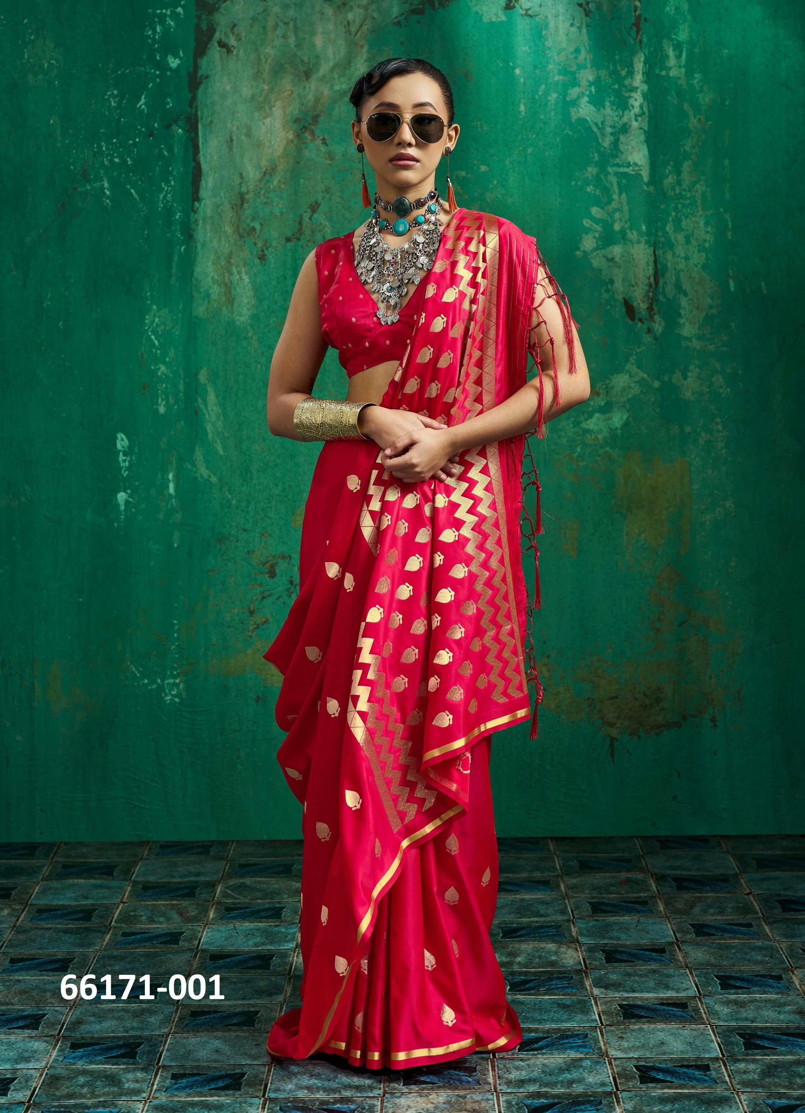 KANTHKALA EMERALD - Catalog # 66171 (Set of 6 Sarees) KANTHKALA EMERALD - Catalog # 66171 (Set of 6 Sarees)