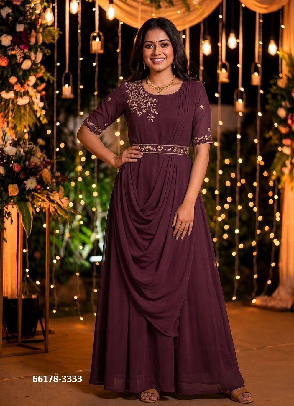 NAYRA - Catalog # 66178 (Set of 6 Readymade Gowns)