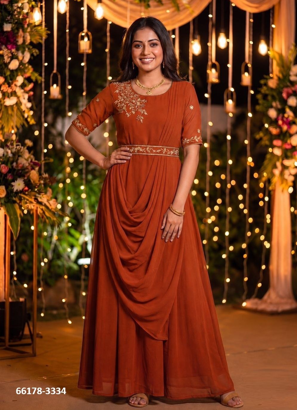 NAYRA - Catalog # 66178 (Set of 6 Readymade Gowns)