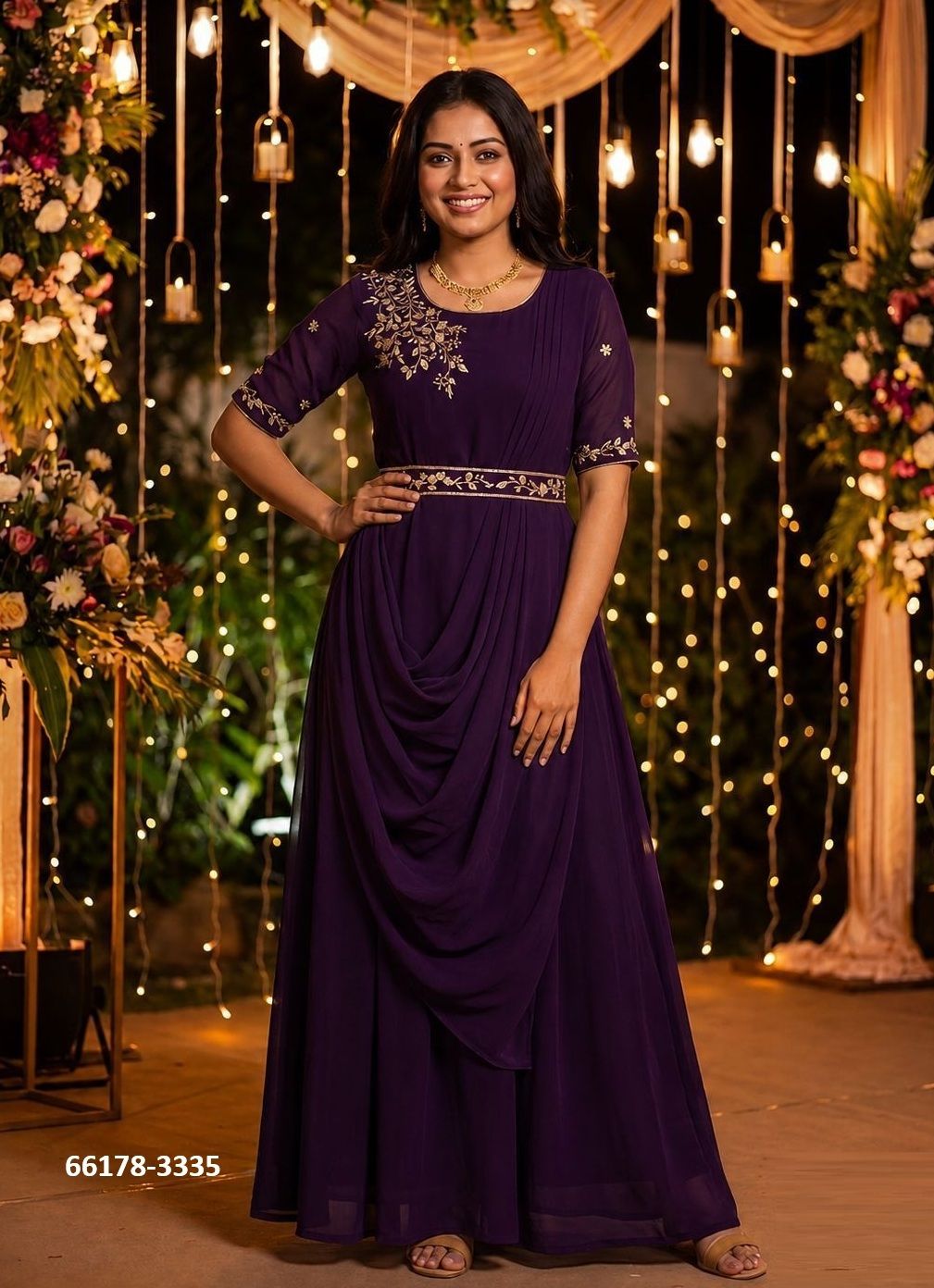 NAYRA - Catalog # 66178 (Set of 6 Readymade Gowns)