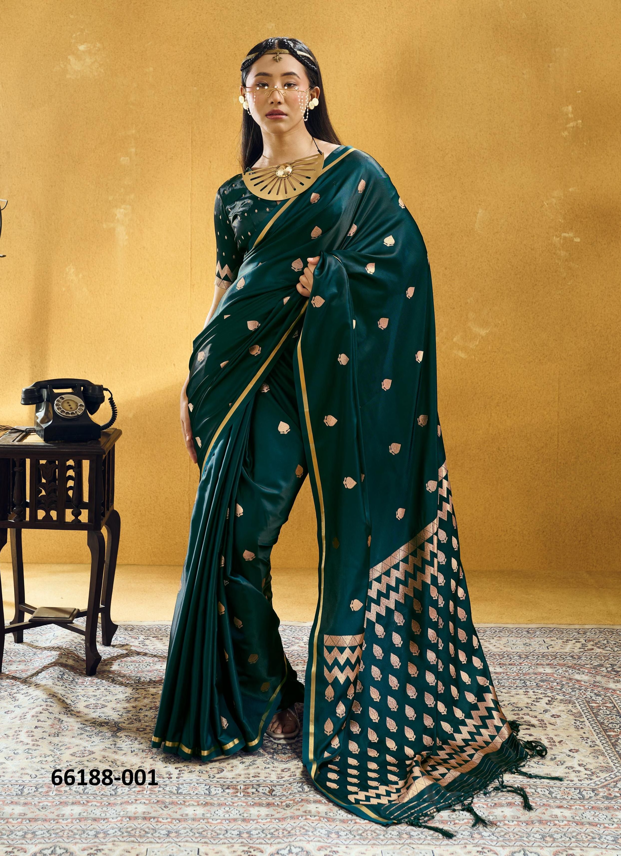 KANTHKALA PEARL - Catalog # 66188 (Set of 6 Sarees) KANTHKALA PEARL - Catalog # 66188 (Set of 6 Sarees)