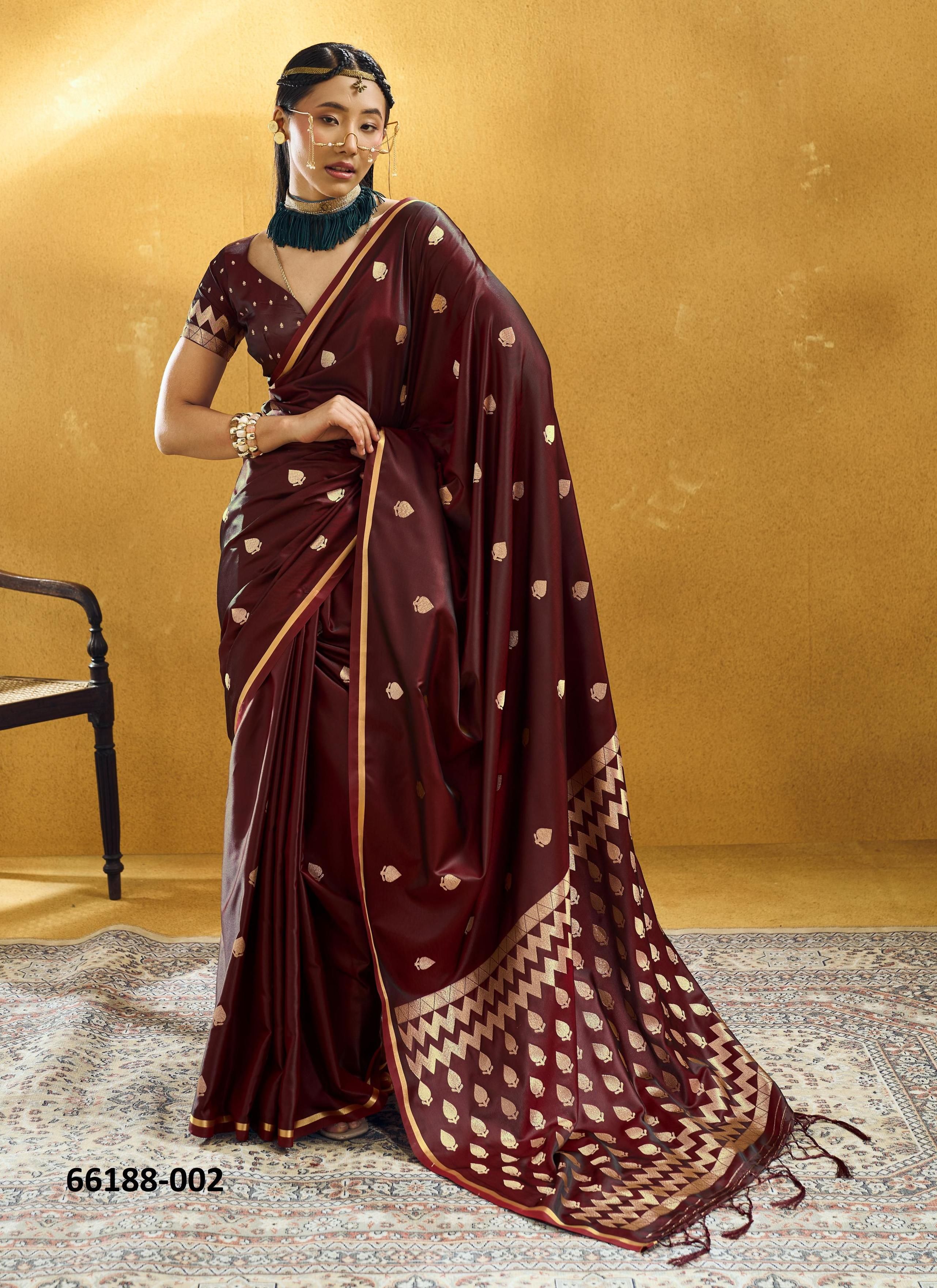 KANTHKALA PEARL - Catalog # 66188 (Set of 6 Sarees) KANTHKALA PEARL - Catalog # 66188 (Set of 6 Sarees)