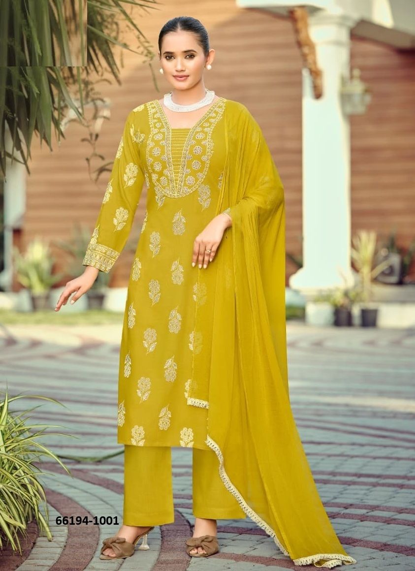 NANDINI - Catalog # 66194 (Set of 6 Readymade Salwar Suits) NANDINI - Catalog # 66194 (Set of 6 Readymade Salwar Suits)