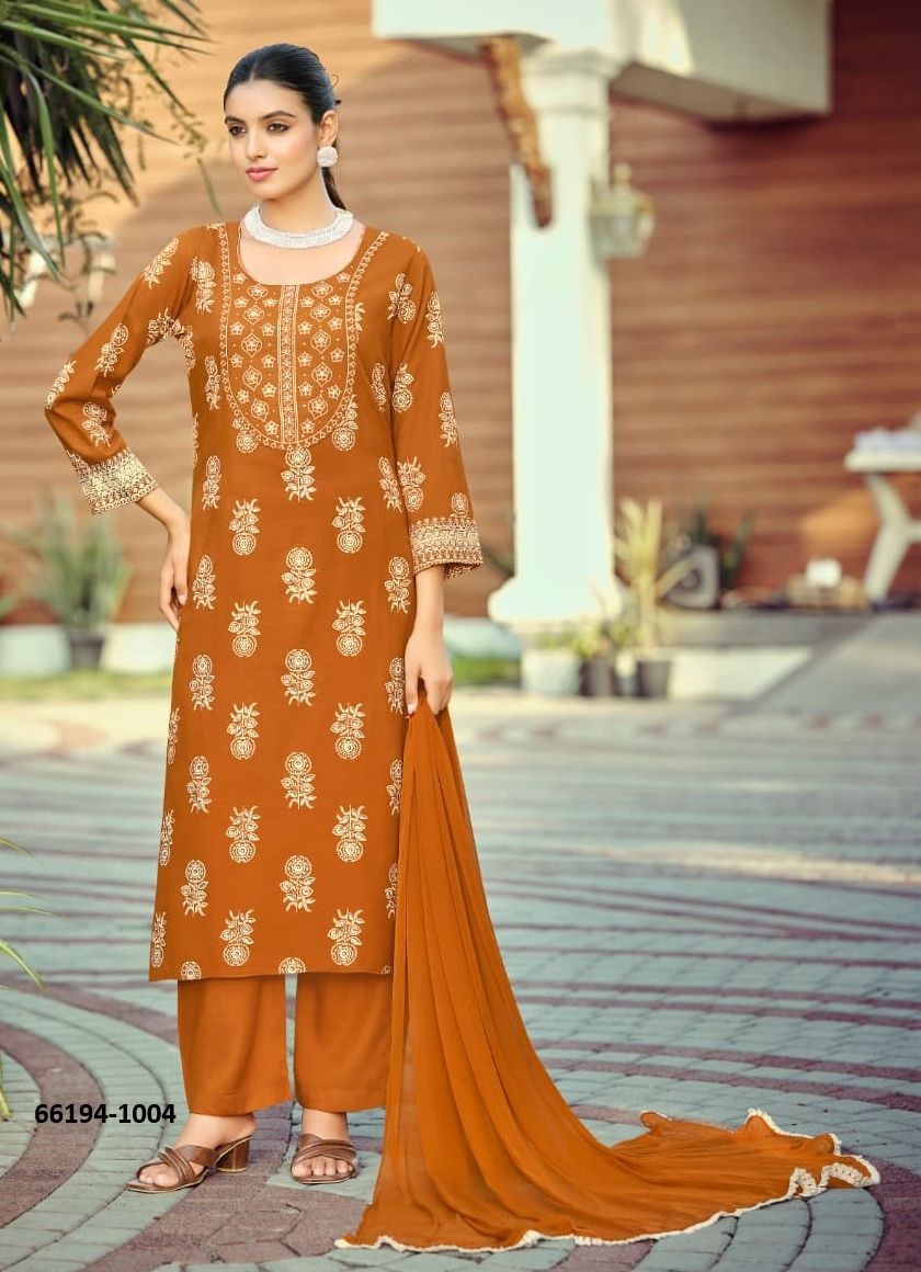 NANDINI - Catalog # 66194 (Set of 6 Readymade Salwar Suits) NANDINI - Catalog # 66194 (Set of 6 Readymade Salwar Suits)