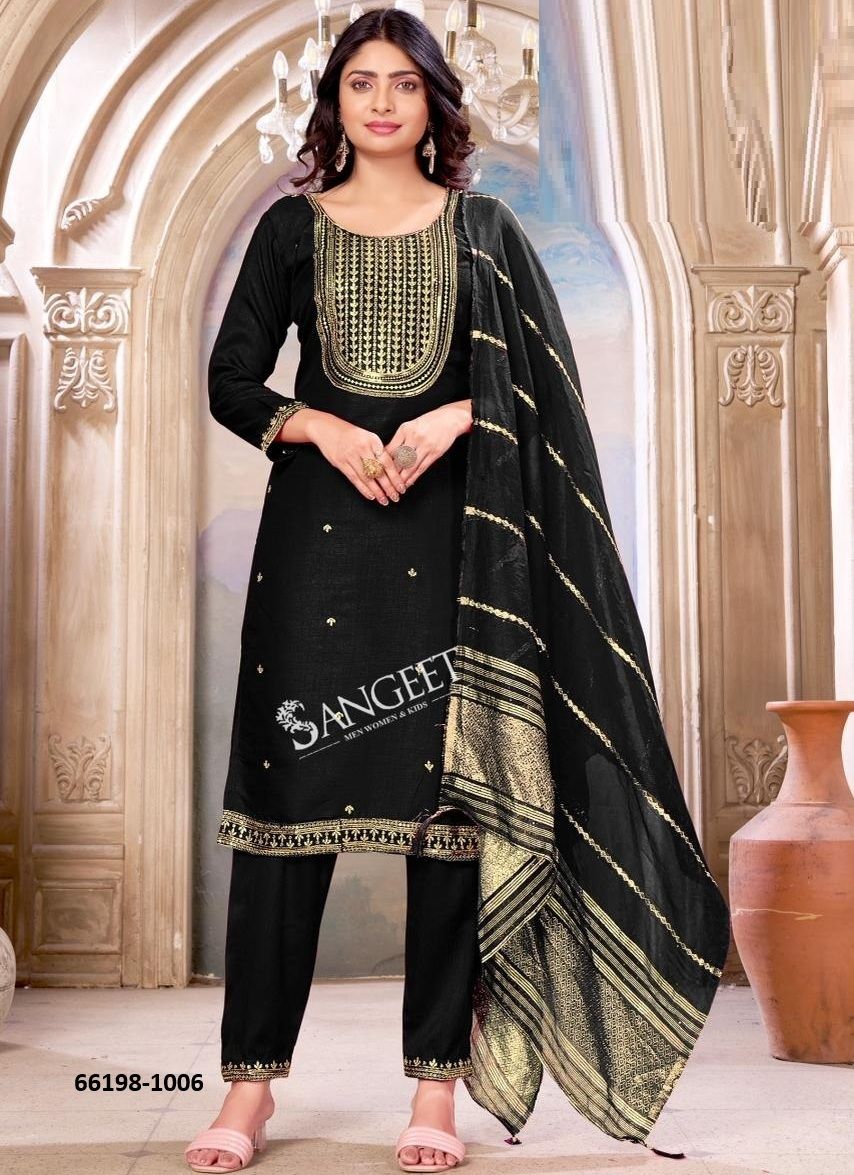 DEVIKA 1 - Catalog # 66198 (Set of 7 Readymade Salwar Suits)