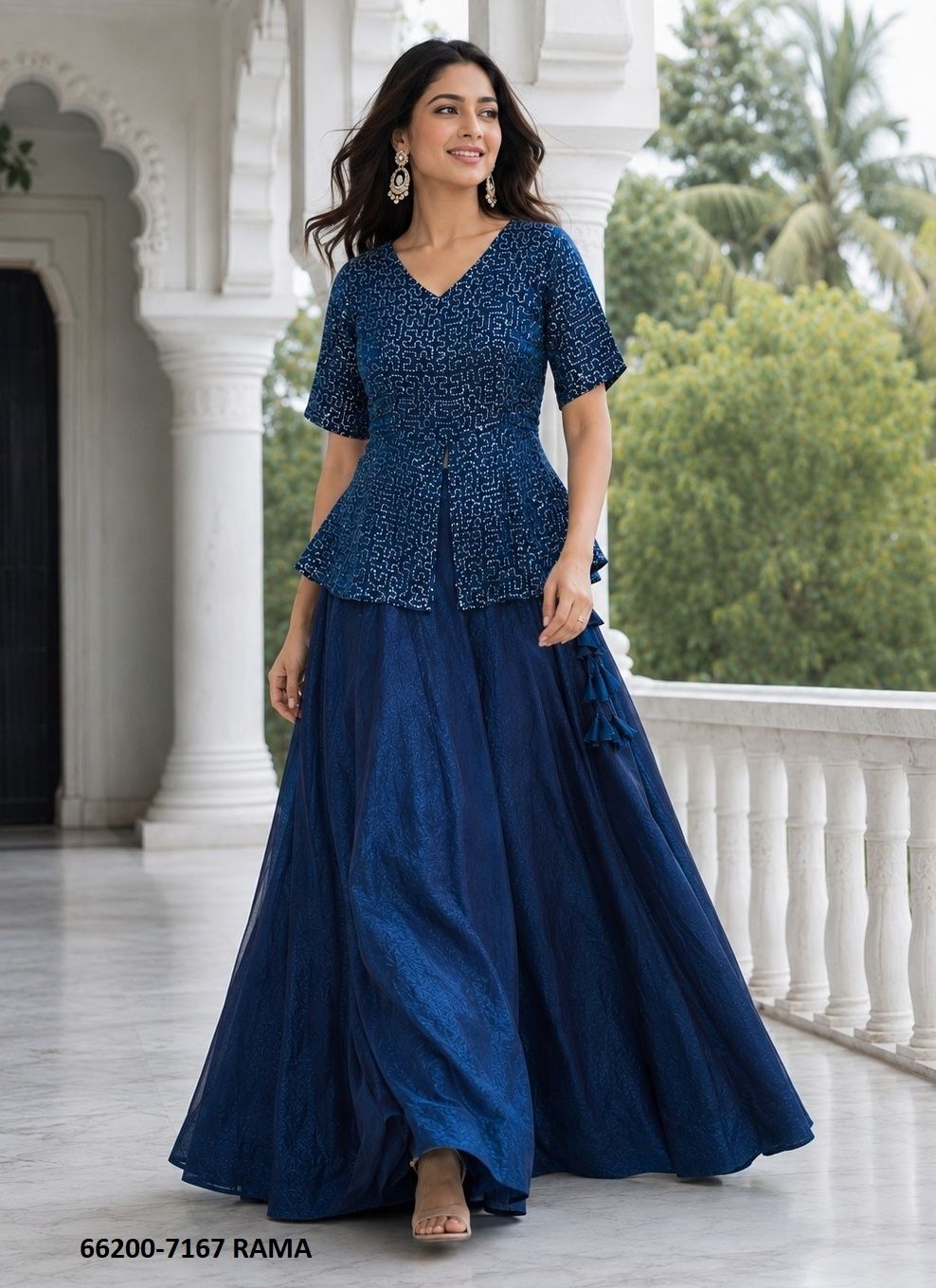 SERIES 7167 - Catalog # 66200 (Set of 2 Readymade Lehengas) SERIES 7167 - Catalog # 66200 (Set of 2 Readymade Lehengas)
