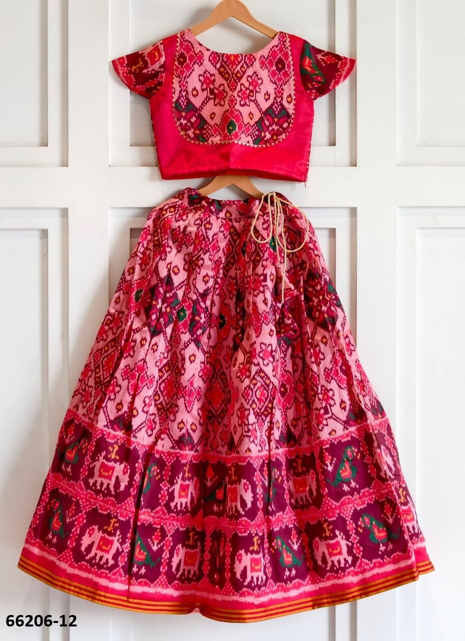 KIDS PATOLA SERIES 12 - Catalog # 66206 (Set of 4 Readymade Lehengas) KIDS PATOLA SERIES 12 - Catalog # 66206 (Set of 4 Readymade Lehengas)