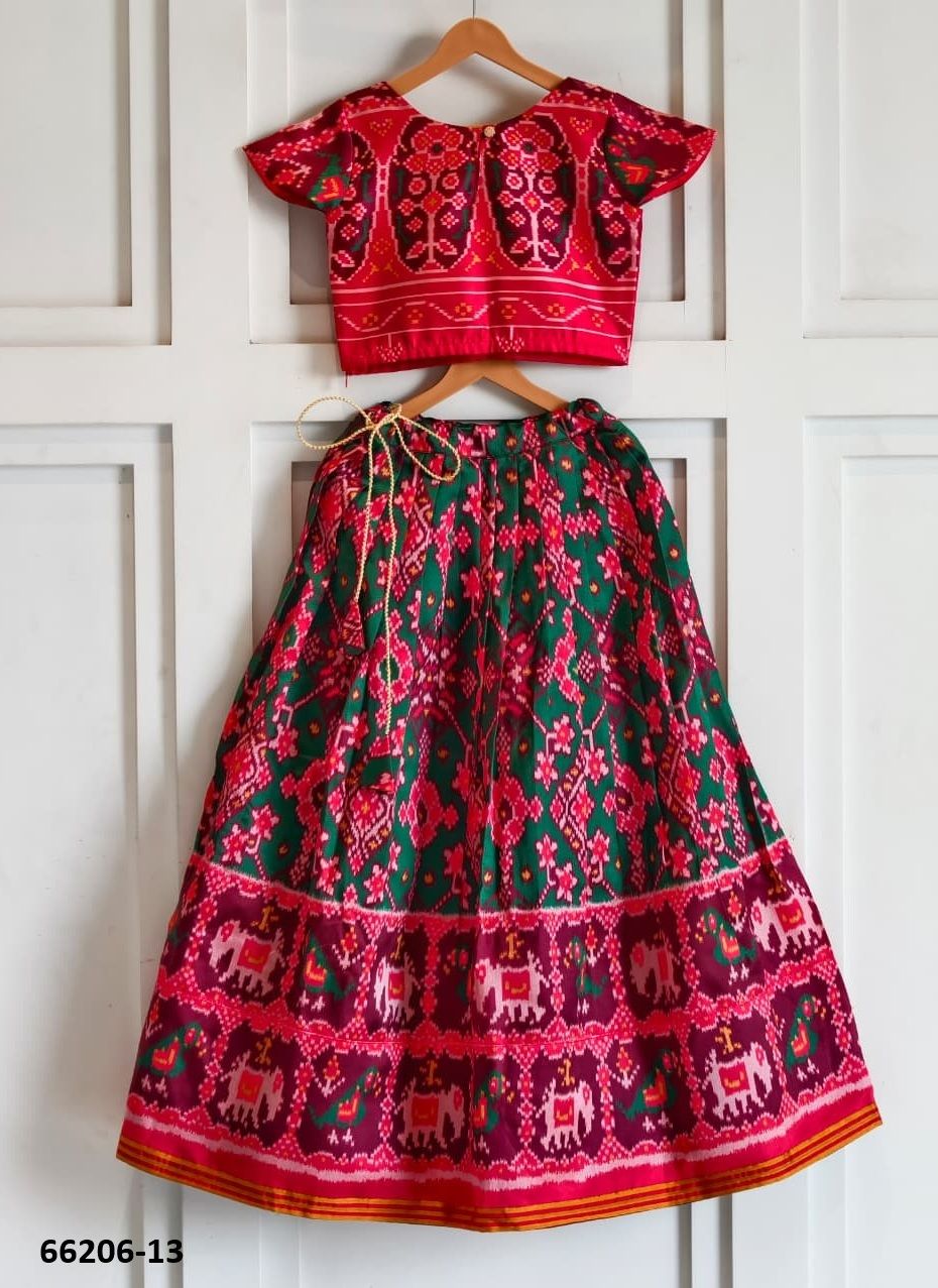 KIDS PATOLA SERIES 12 - Catalog # 66206 (Set of 4 Readymade Lehengas) KIDS PATOLA SERIES 12 - Catalog # 66206 (Set of 4 Readymade Lehengas)