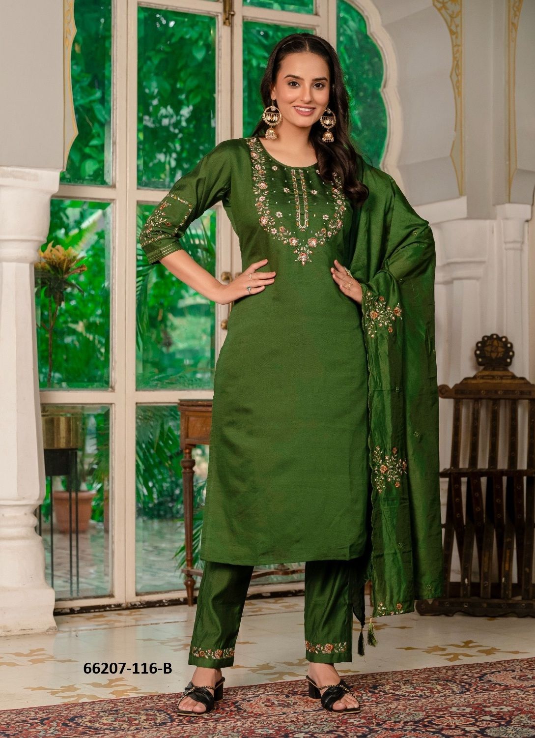 SERIES 116 - Catalog # 66207 (Set of 2 Readymade Salwar Suits) SERIES 116 - Catalog # 66207 (Set of 2 Readymade Salwar Suits)