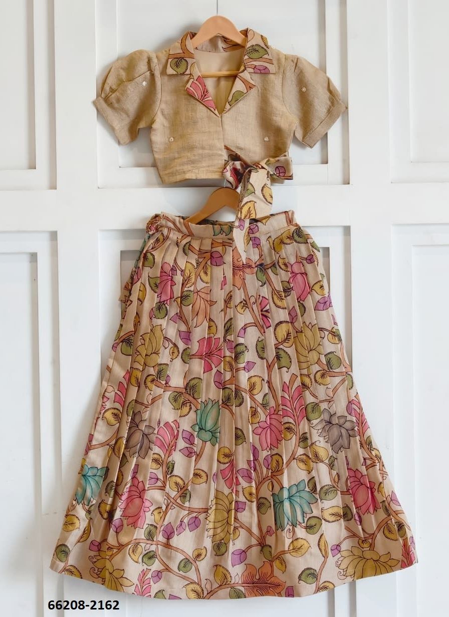 KIDS KALAMKARI SERIES 2162 - Catalog # 66208 (Set of 4 Readymade Lehengas) KIDS KALAMKARI SERIES 2162 - Catalog # 66208 (Set of 4 Readymade Lehengas)