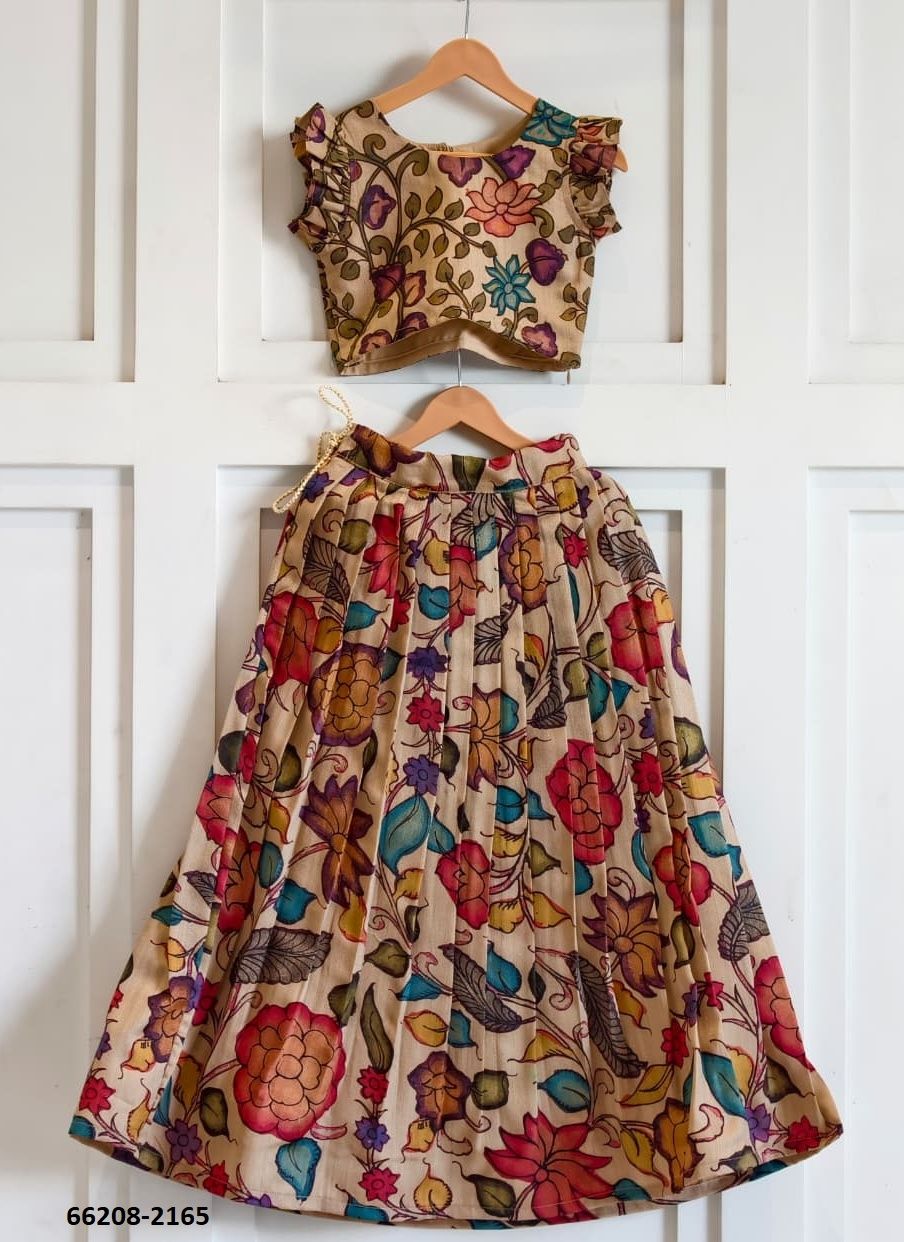 KIDS KALAMKARI SERIES 2162 - Catalog # 66208 (Set of 4 Readymade Lehengas) KIDS KALAMKARI SERIES 2162 - Catalog # 66208 (Set of 4 Readymade Lehengas)
