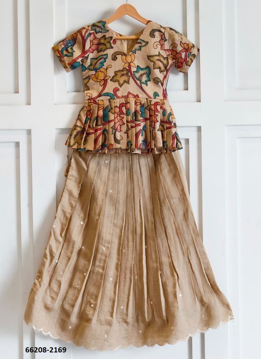 KIDS KALAMKARI SERIES 2162 - Catalog # 66208 (Set of 4 Readymade Lehengas) KIDS KALAMKARI SERIES 2162 - Catalog # 66208 (Set of 4 Readymade Lehengas)