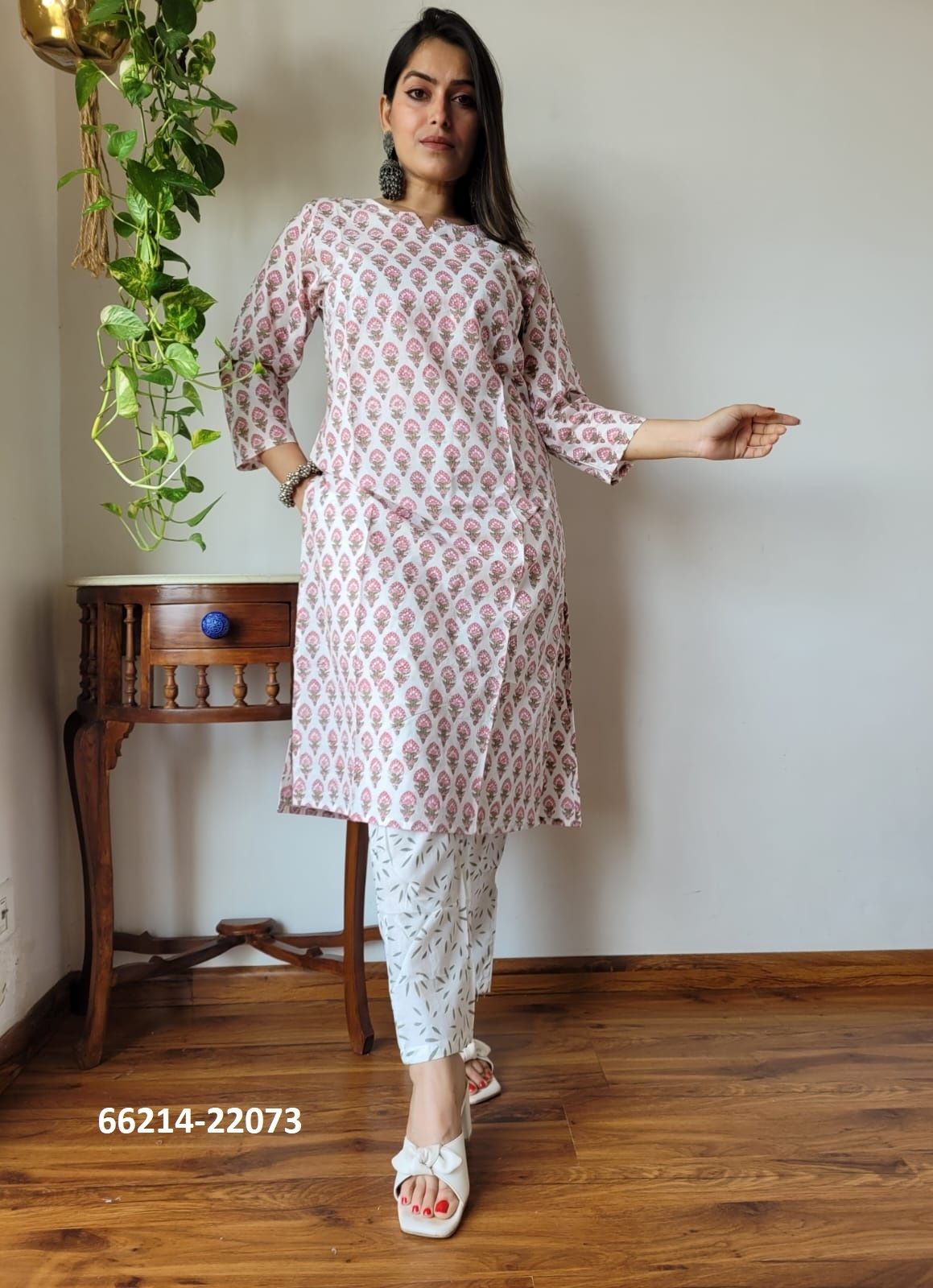 HAND BLOCK PRINTED CO-ORD SETS 1 - Catalog # 66214 (Set of 9 Tops With Bottoms) HAND BLOCK PRINTED CO-ORD SETS 1 - Catalog # 66214 (Set of 9 Tops With Bottoms)
