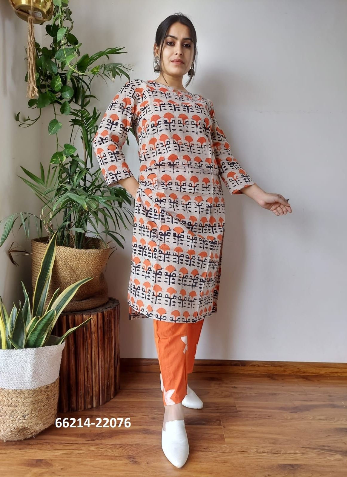 HAND BLOCK PRINTED CO-ORD SETS 1 - Catalog # 66214 (Set of 9 Tops With Bottoms) HAND BLOCK PRINTED CO-ORD SETS 1 - Catalog # 66214 (Set of 9 Tops With Bottoms)