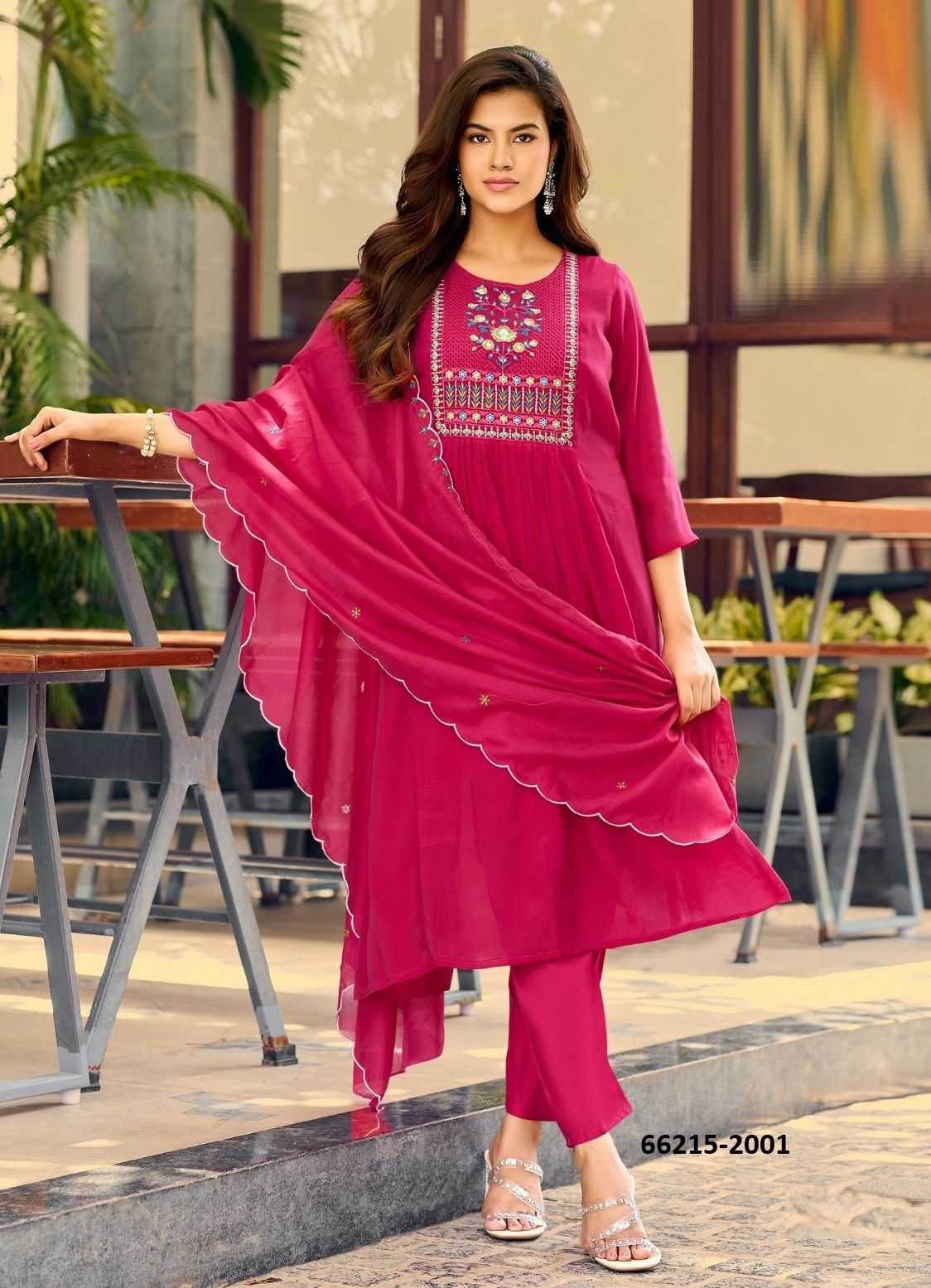 VAARI 2 - Catalog # 66215 (Set of 6 Readymade Salwar Suits) VAARI 2 - Catalog # 66215 (Set of 6 Readymade Salwar Suits)
