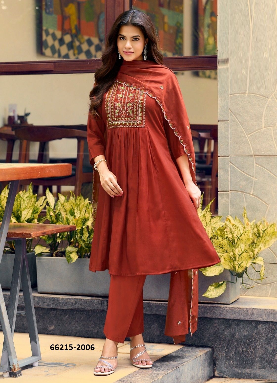 VAARI 2 - Catalog # 66215 (Set of 6 Readymade Salwar Suits) VAARI 2 - Catalog # 66215 (Set of 6 Readymade Salwar Suits)