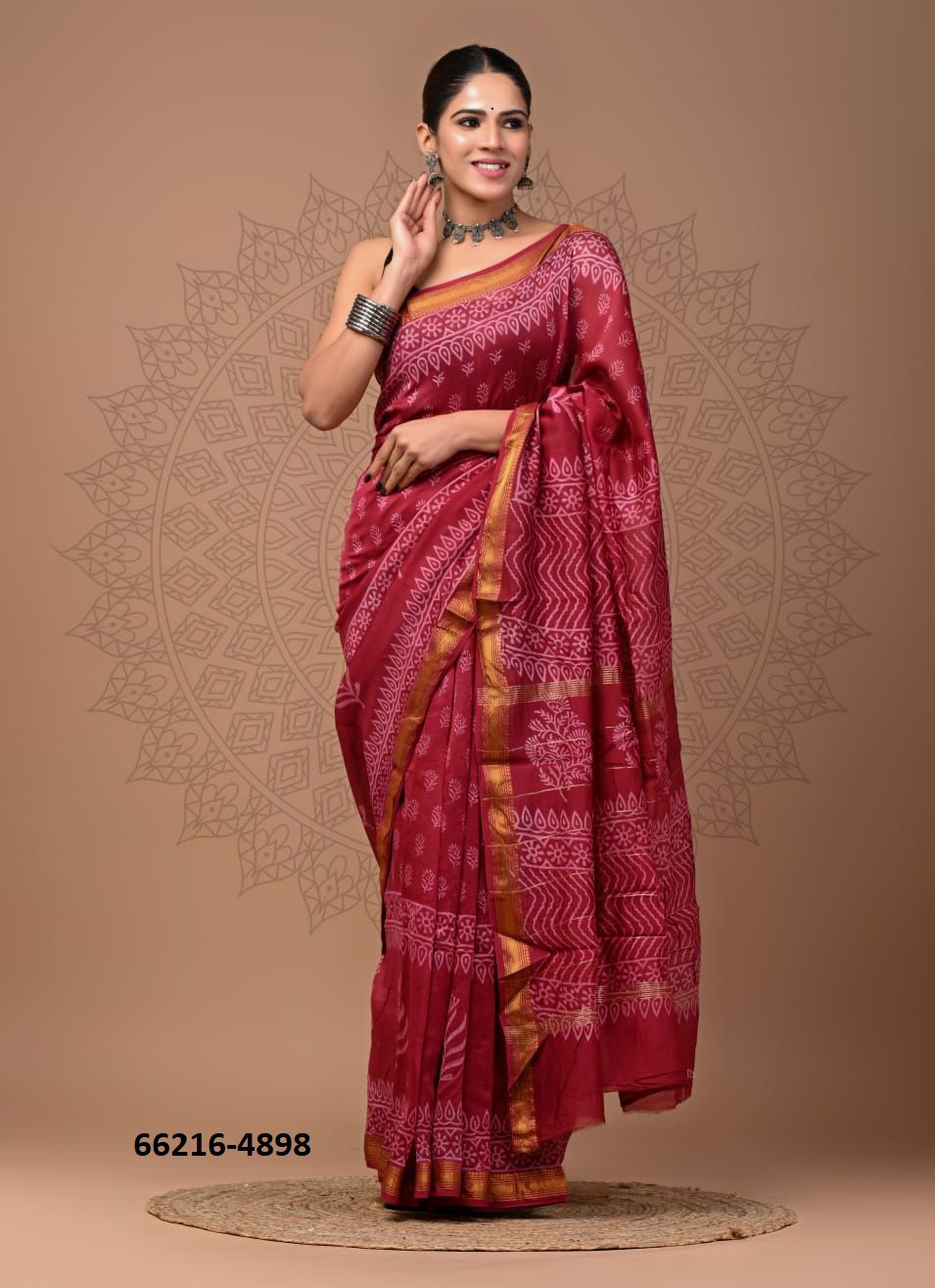 MAHESHWARI SILK 2 - Catalog # 66216 (Set of 12 Sarees)