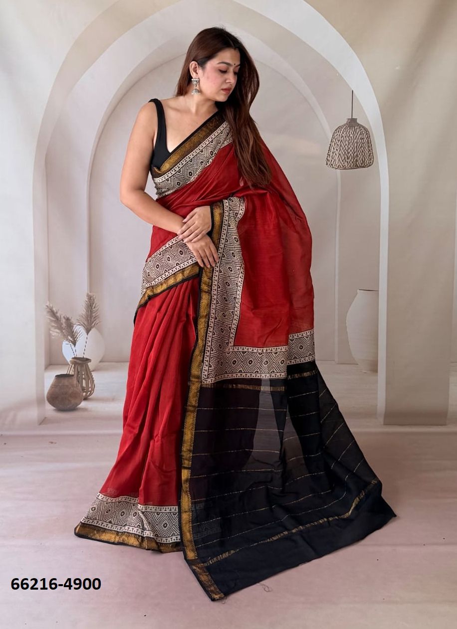 MAHESHWARI SILK 2 - Catalog # 66216 (Set of 12 Sarees)