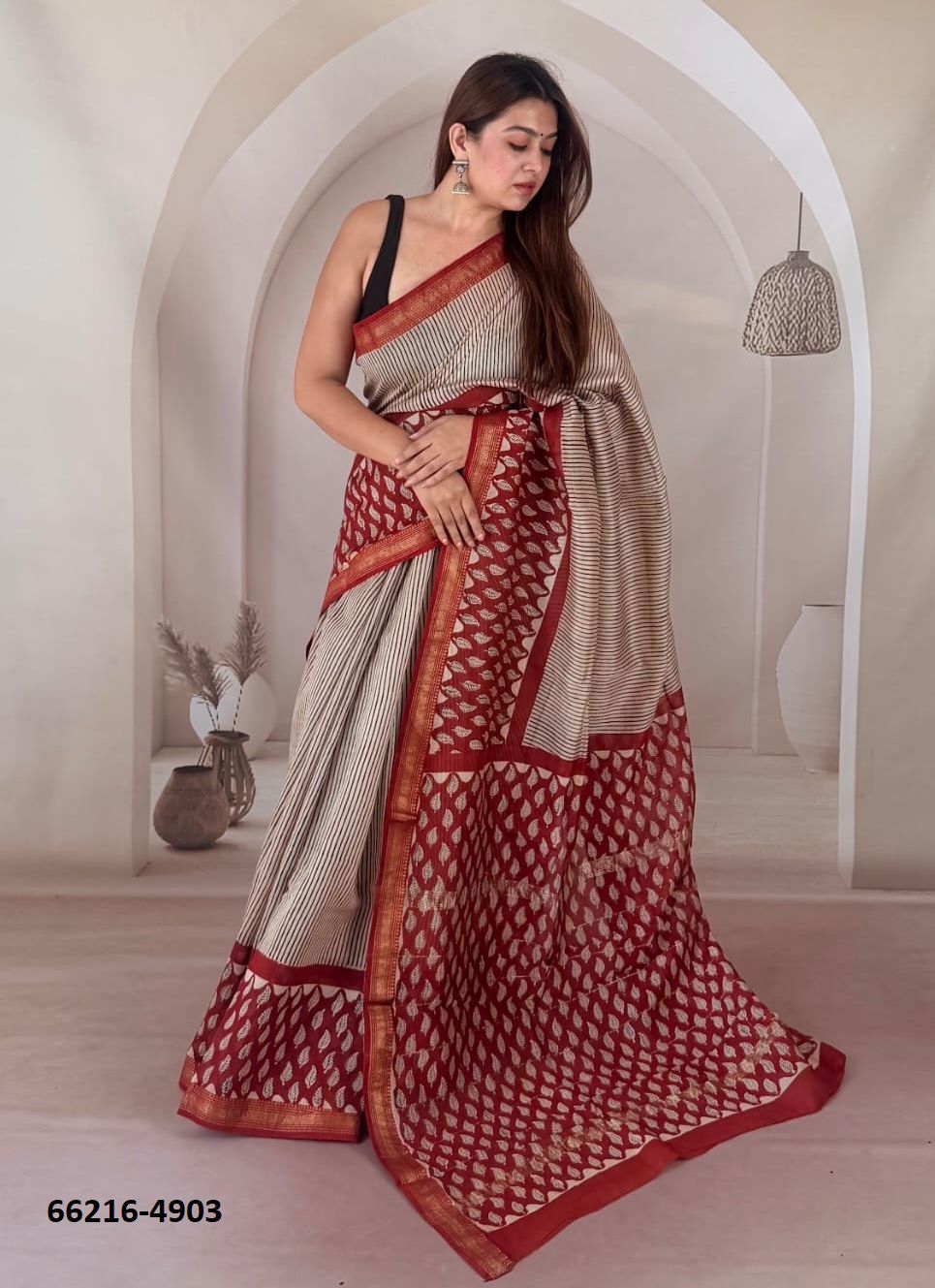 MAHESHWARI SILK 2 - Catalog # 66216 (Set of 12 Sarees)