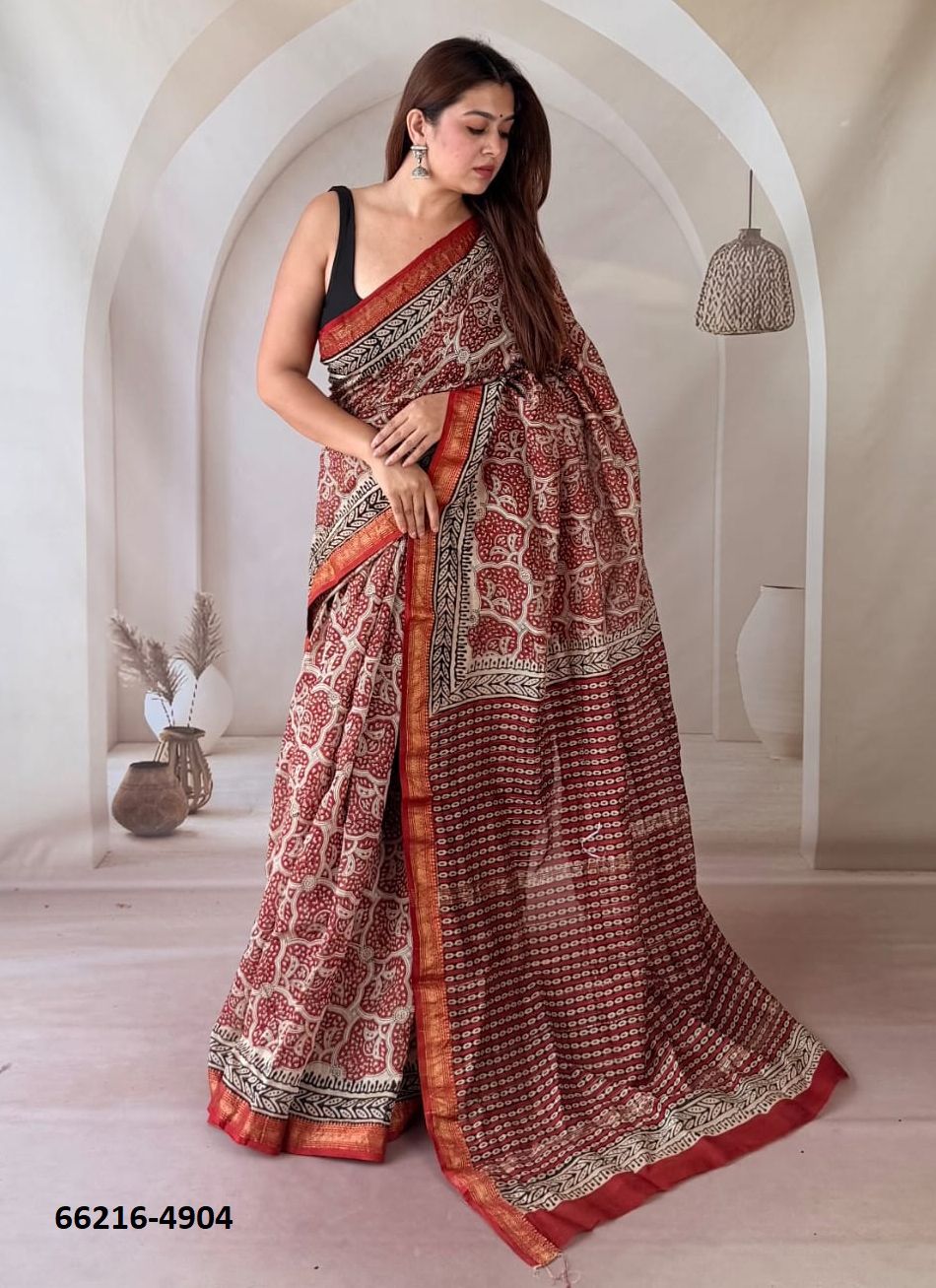 MAHESHWARI SILK 2 - Catalog # 66216 (Set of 12 Sarees)