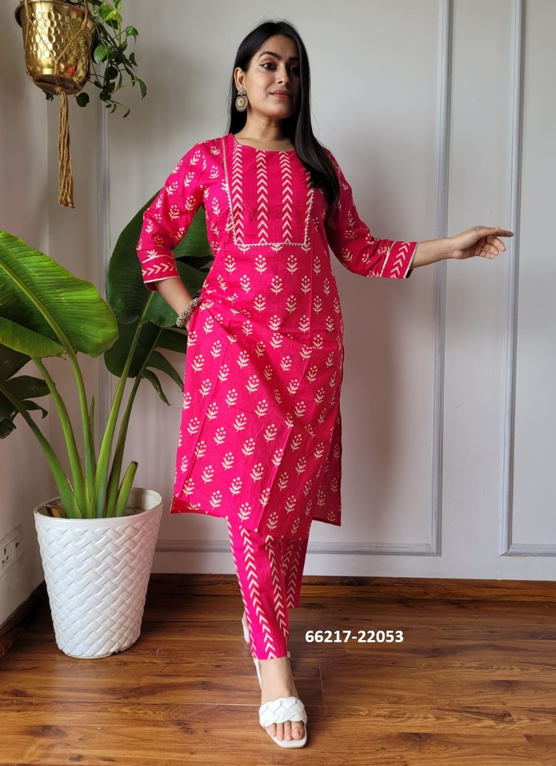 HAND BLOCK PRINTED CO-ORD SETS 2 - Catalog # 66217 (Set of 10 Tops With Bottoms) HAND BLOCK PRINTED CO-ORD SETS 2 - Catalog # 66217 (Set of 10 Tops With Bottoms)