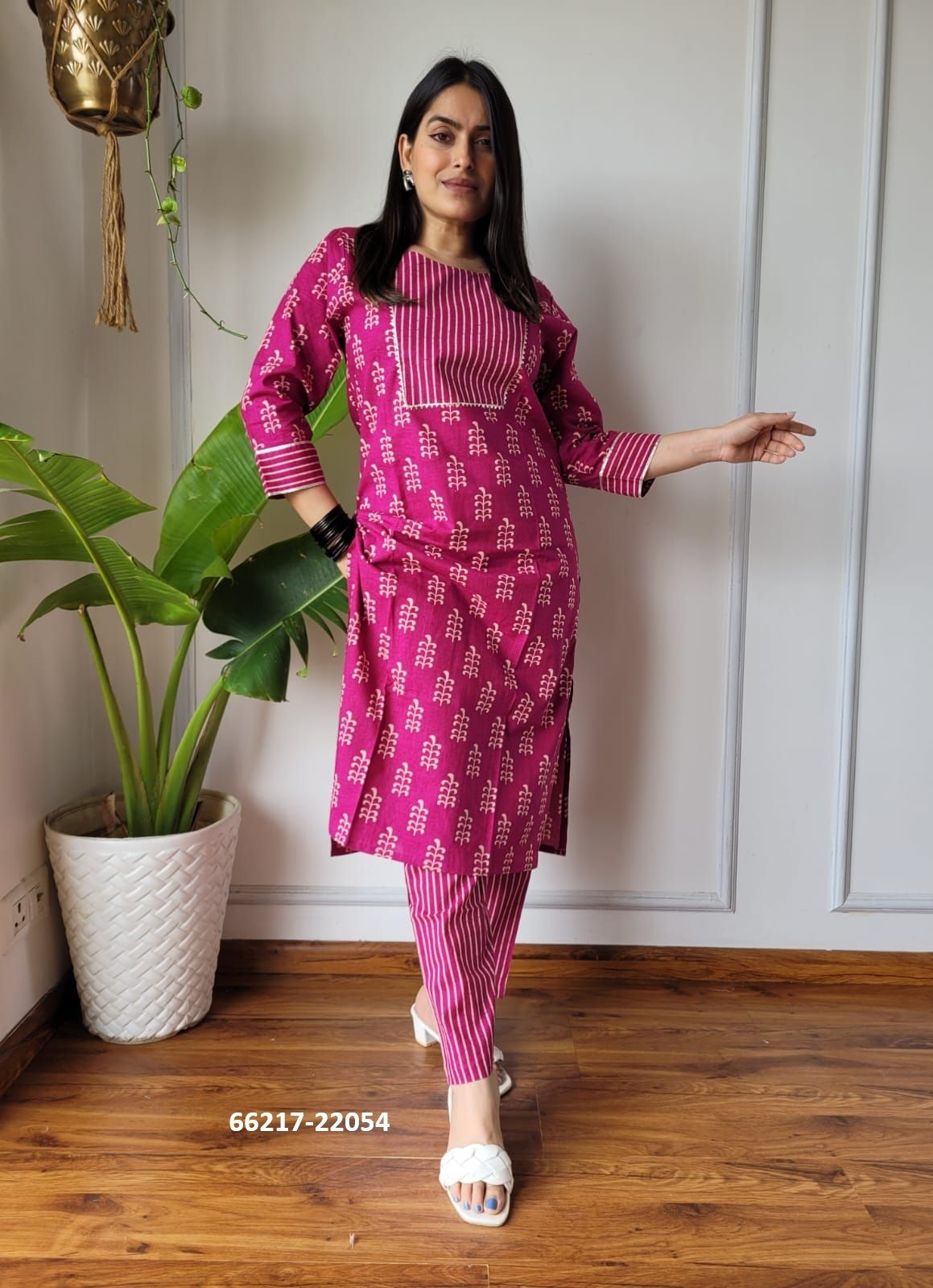 HAND BLOCK PRINTED CO-ORD SETS 2 - Catalog # 66217 (Set of 10 Tops With Bottoms) HAND BLOCK PRINTED CO-ORD SETS 2 - Catalog # 66217 (Set of 10 Tops With Bottoms)