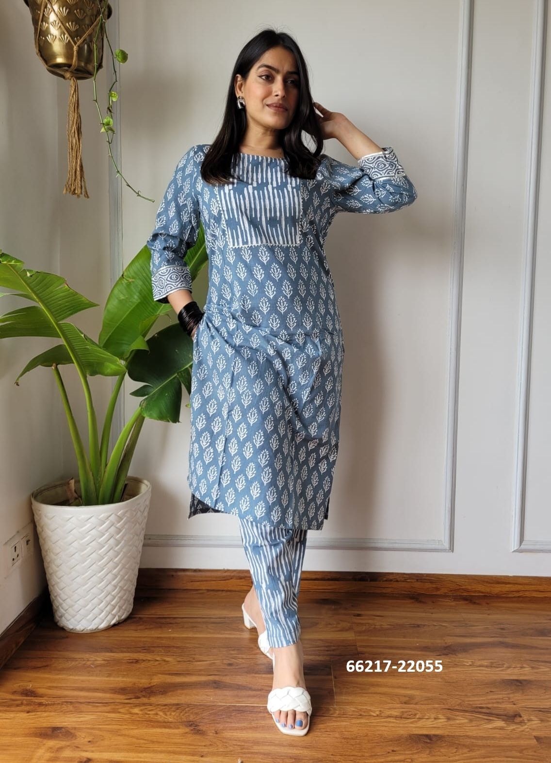 HAND BLOCK PRINTED CO-ORD SETS 2 - Catalog # 66217 (Set of 10 Tops With Bottoms) HAND BLOCK PRINTED CO-ORD SETS 2 - Catalog # 66217 (Set of 10 Tops With Bottoms)