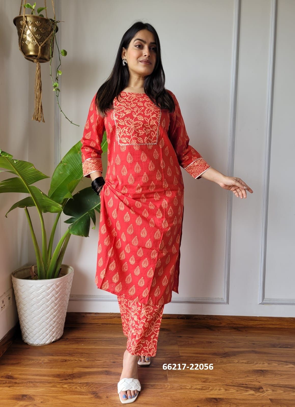 HAND BLOCK PRINTED CO-ORD SETS 2 - Catalog # 66217 (Set of 10 Tops With Bottoms) HAND BLOCK PRINTED CO-ORD SETS 2 - Catalog # 66217 (Set of 10 Tops With Bottoms)