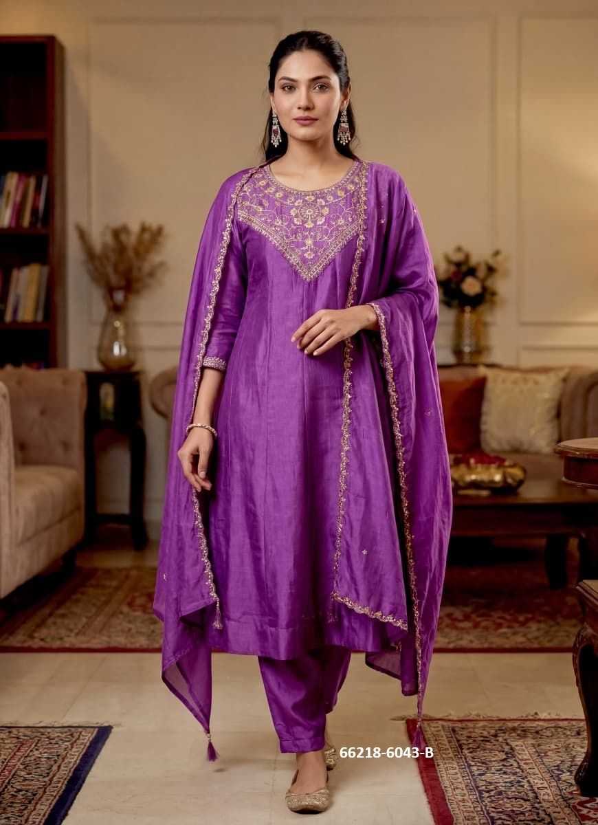 SERIES 6043 - Catalog # 66218 (Set of 2 Readymade Salwar Suits) SERIES 6043 - Catalog # 66218 (Set of 2 Readymade Salwar Suits)