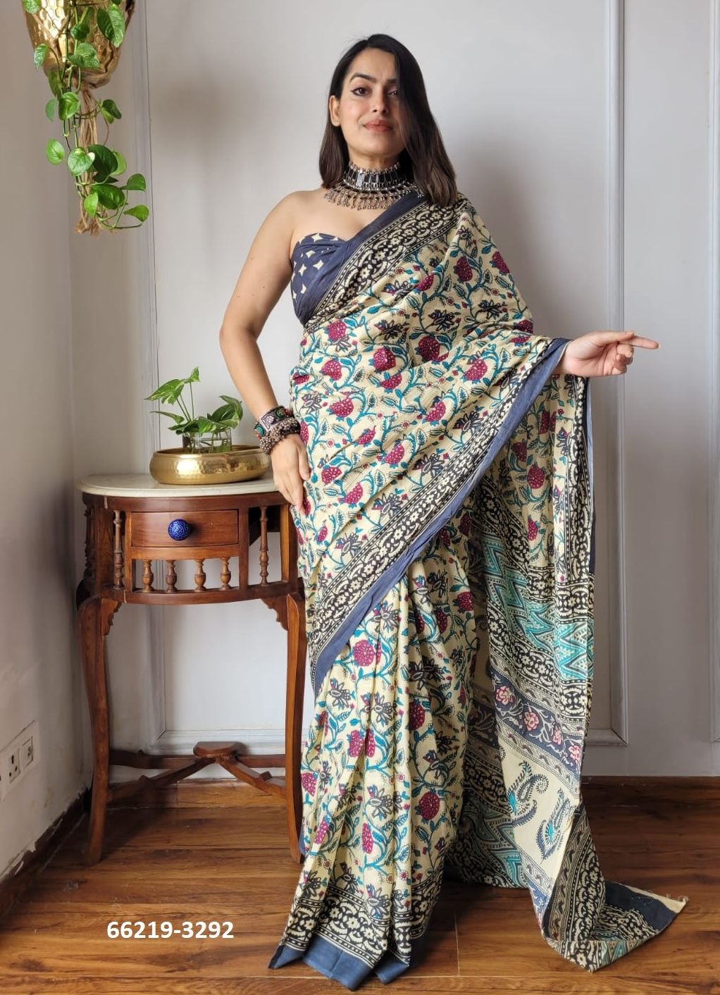 MUL MUL COTTON PRINTS 1 - Catalog # 66219 (Set of 10 Sarees)