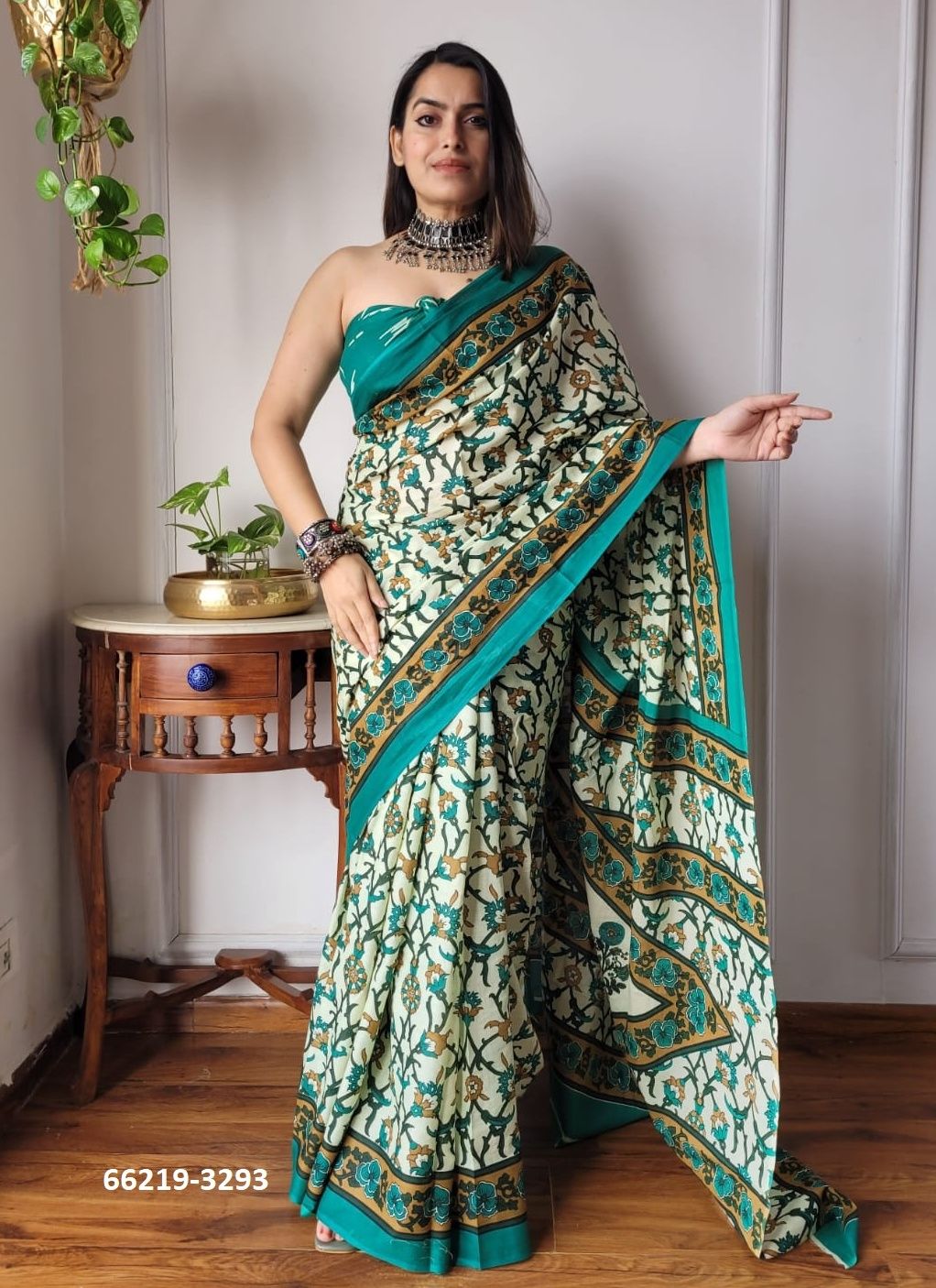 MUL MUL COTTON PRINTS 1 - Catalog # 66219 (Set of 10 Sarees)