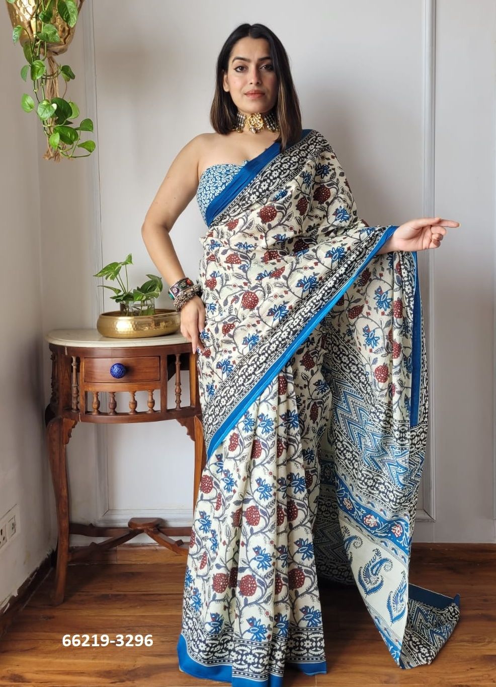 MUL MUL COTTON PRINTS 1 - Catalog # 66219 (Set of 10 Sarees)