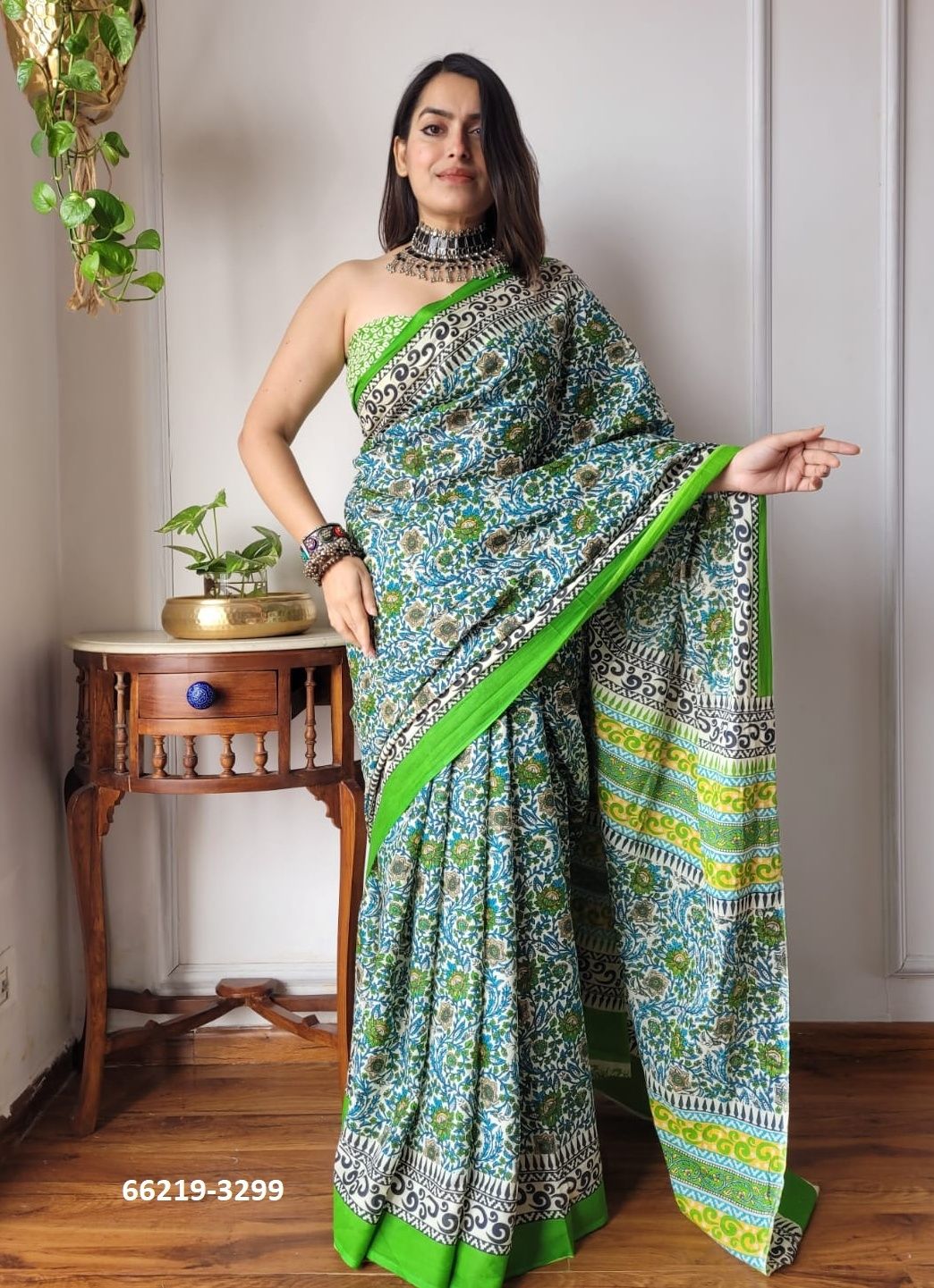 MUL MUL COTTON PRINTS 1 - Catalog # 66219 (Set of 10 Sarees)
