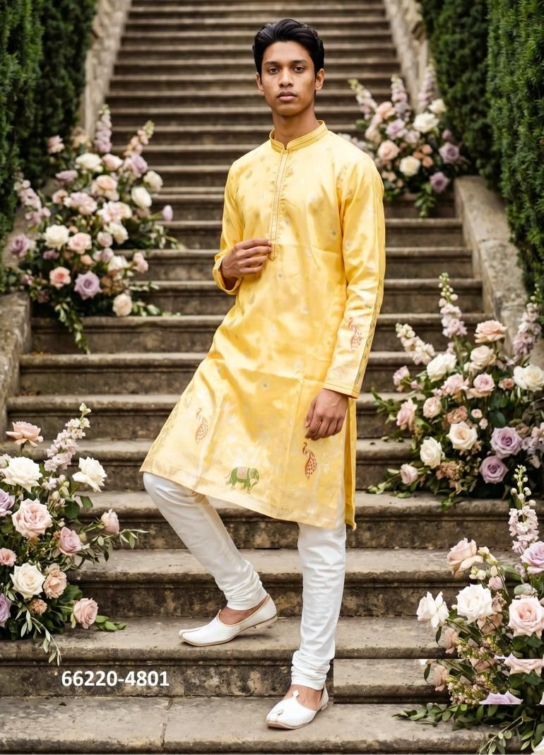 WEDDING COLLECTION 48 - Catalog # 66220 (Set of 5 Men's Ethnic Wear) WEDDING COLLECTION 48 - Catalog # 66220 (Set of 5 Men's Ethnic Wear)