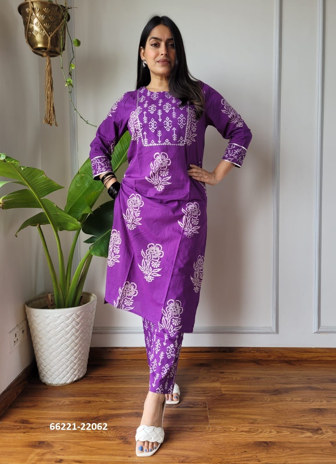 HAND BLOCK PRINTED CO-ORD SETS 3 - Catalog # 66221 (Set of 10 Tops With Bottoms) HAND BLOCK PRINTED CO-ORD SETS 3 - Catalog # 66221 (Set of 10 Tops With Bottoms)