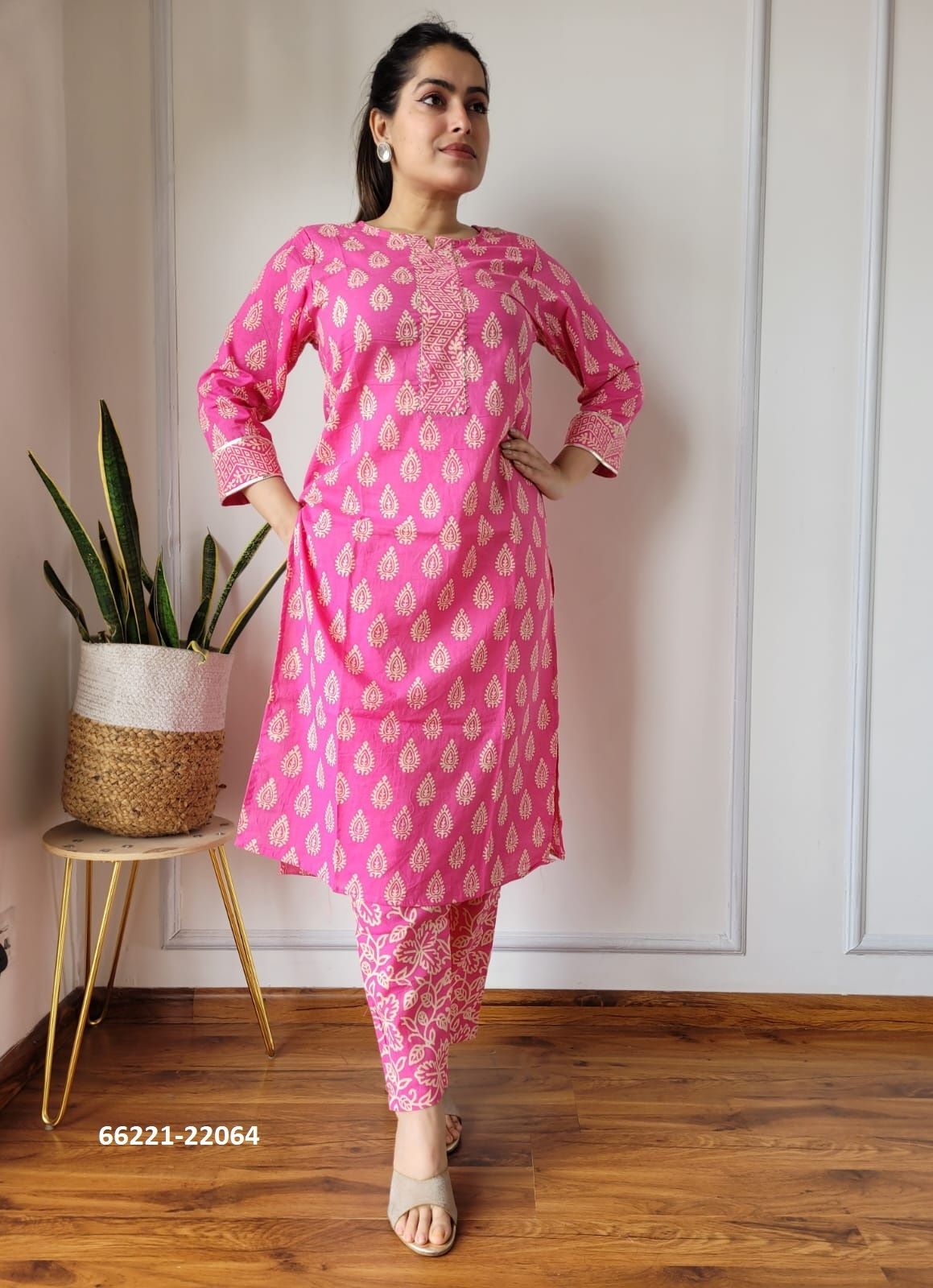 HAND BLOCK PRINTED CO-ORD SETS 3 - Catalog # 66221 (Set of 10 Tops With Bottoms) HAND BLOCK PRINTED CO-ORD SETS 3 - Catalog # 66221 (Set of 10 Tops With Bottoms)