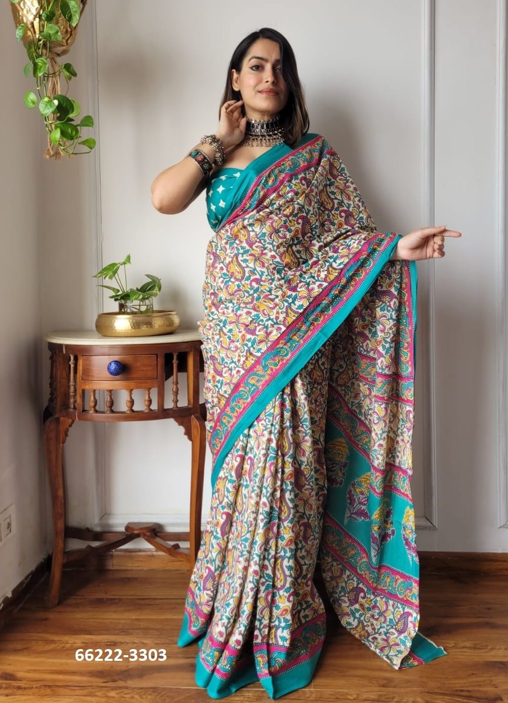 MUL MUL COTTON PRINTS 2 - Catalog # 66222 (Set of 10 Sarees)