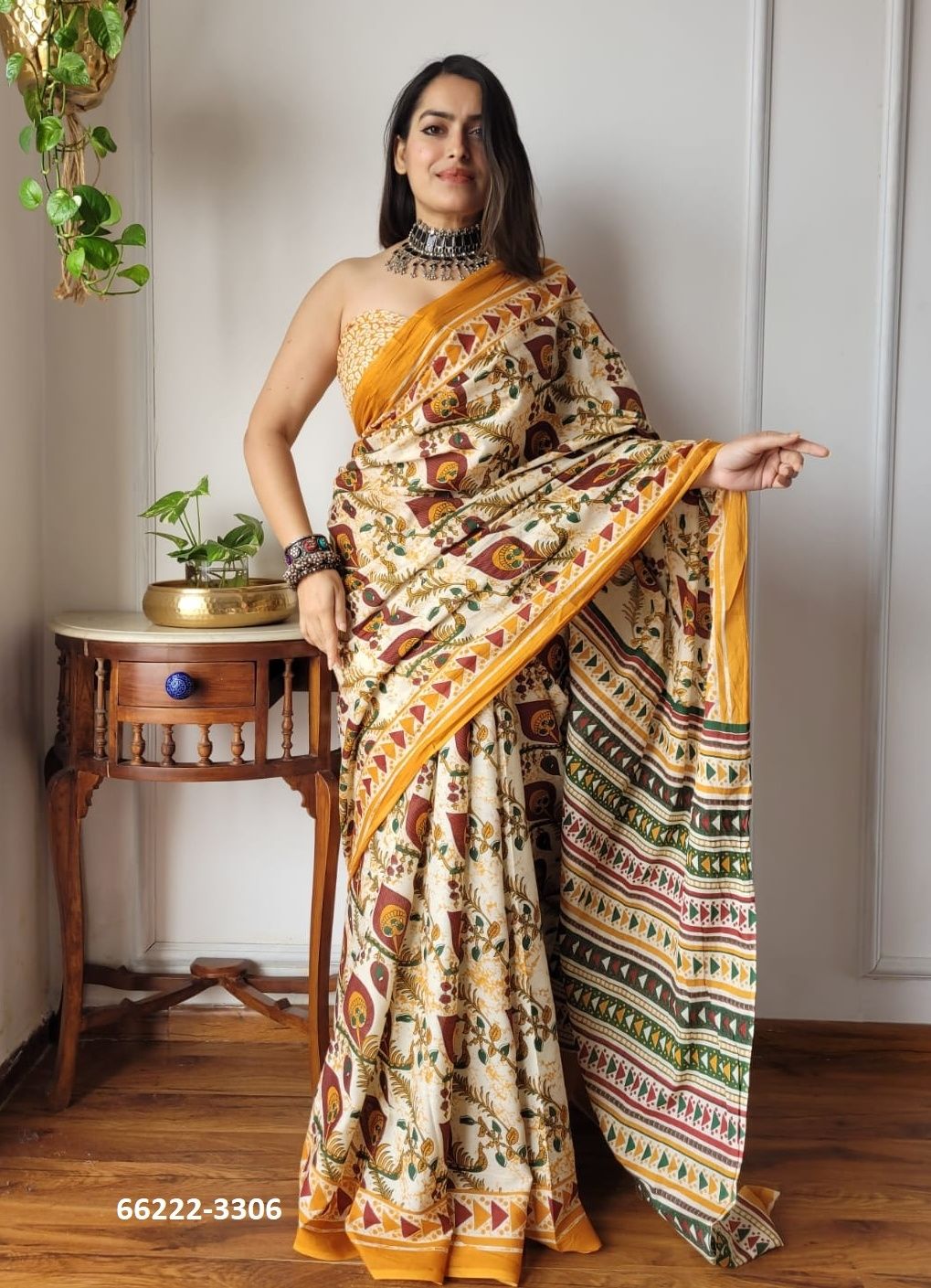 MUL MUL COTTON PRINTS 2 - Catalog # 66222 (Set of 10 Sarees)