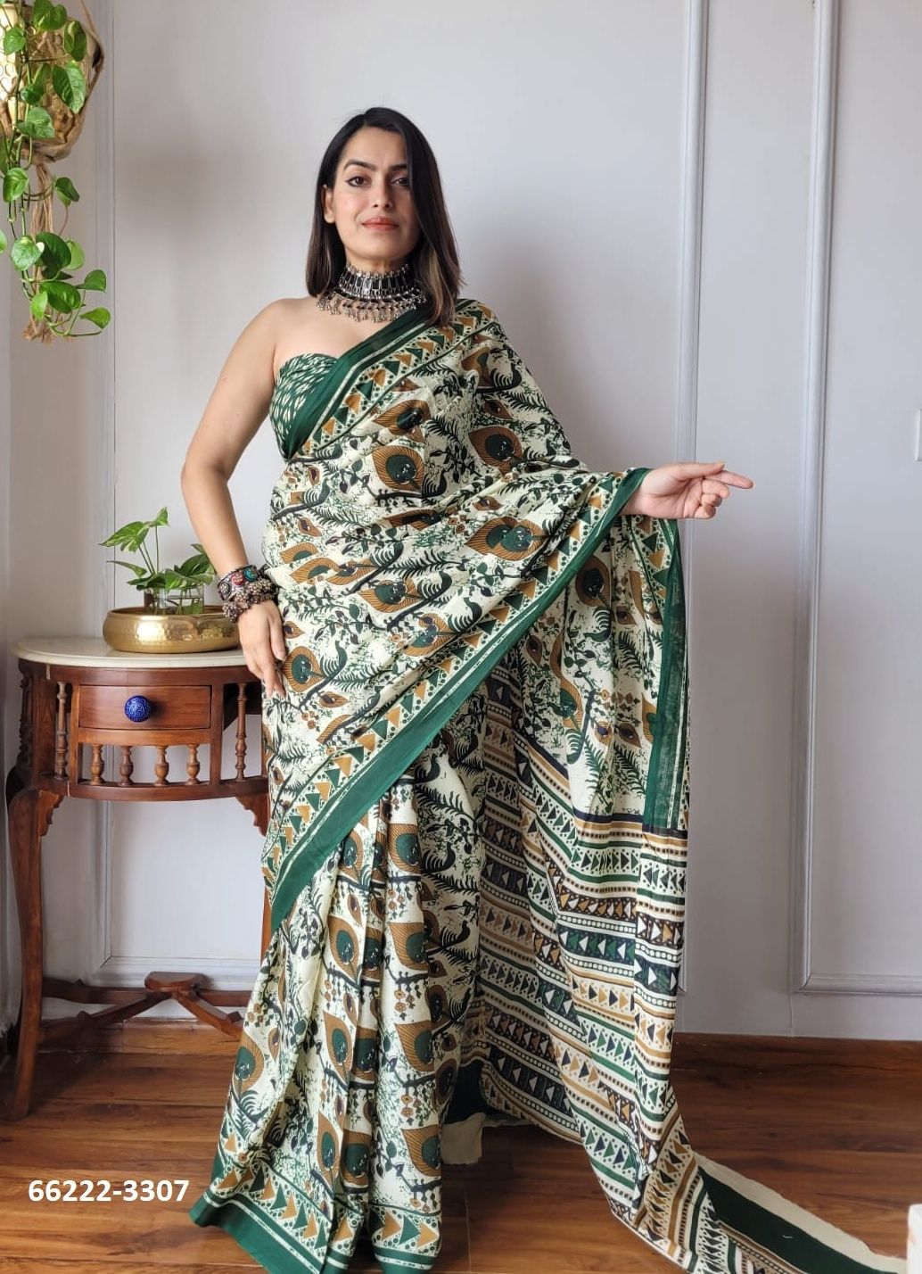 MUL MUL COTTON PRINTS 2 - Catalog # 66222 (Set of 10 Sarees)