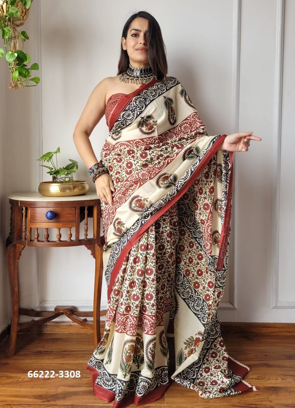 MUL MUL COTTON PRINTS 2 - Catalog # 66222 (Set of 10 Sarees)