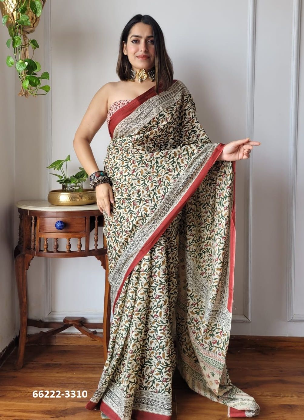 MUL MUL COTTON PRINTS 2 - Catalog # 66222 (Set of 10 Sarees)