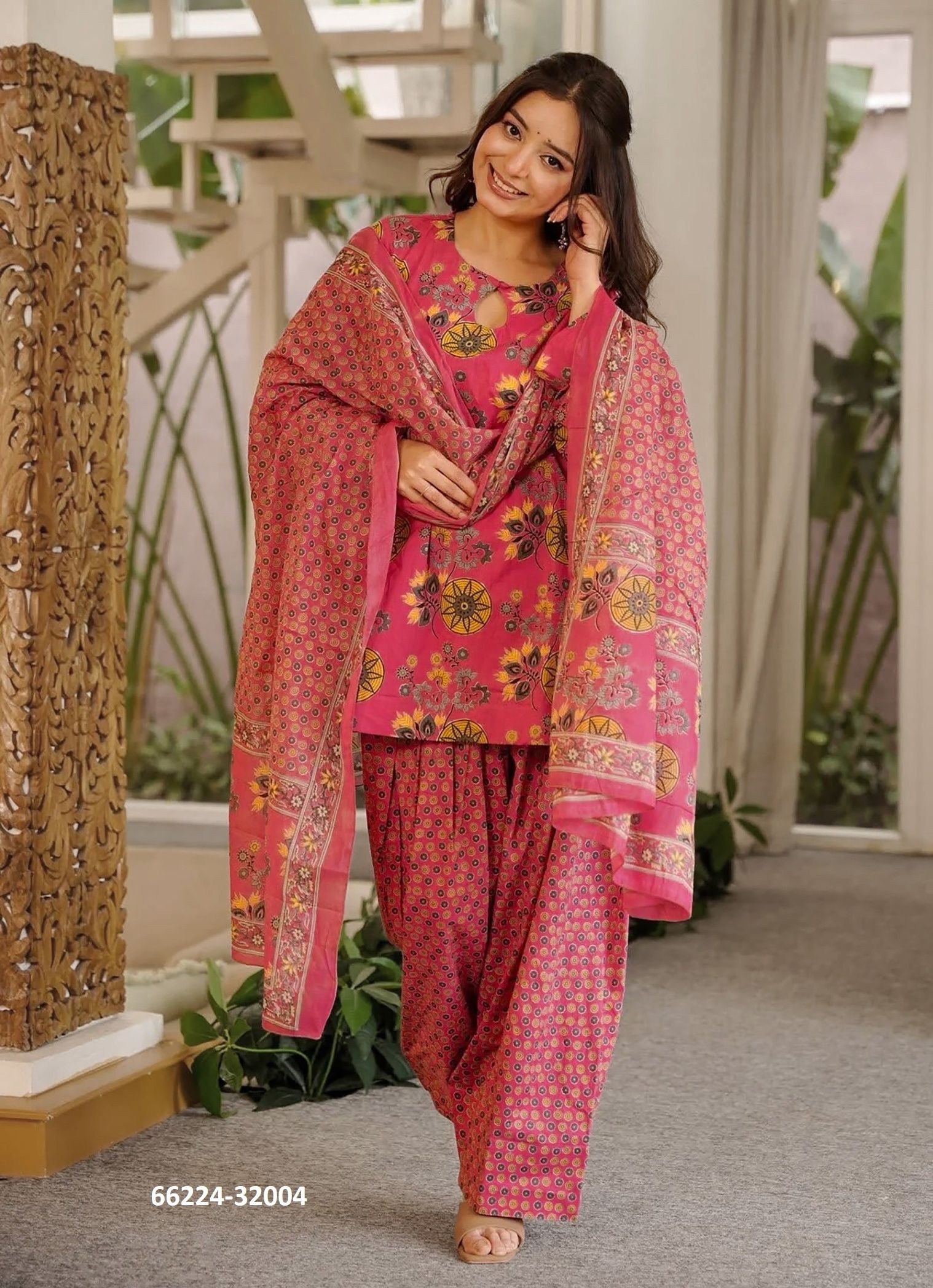 LUCAYA 32 - Catalog # 66224 (Set of 6 Readymade Salwar Suits)