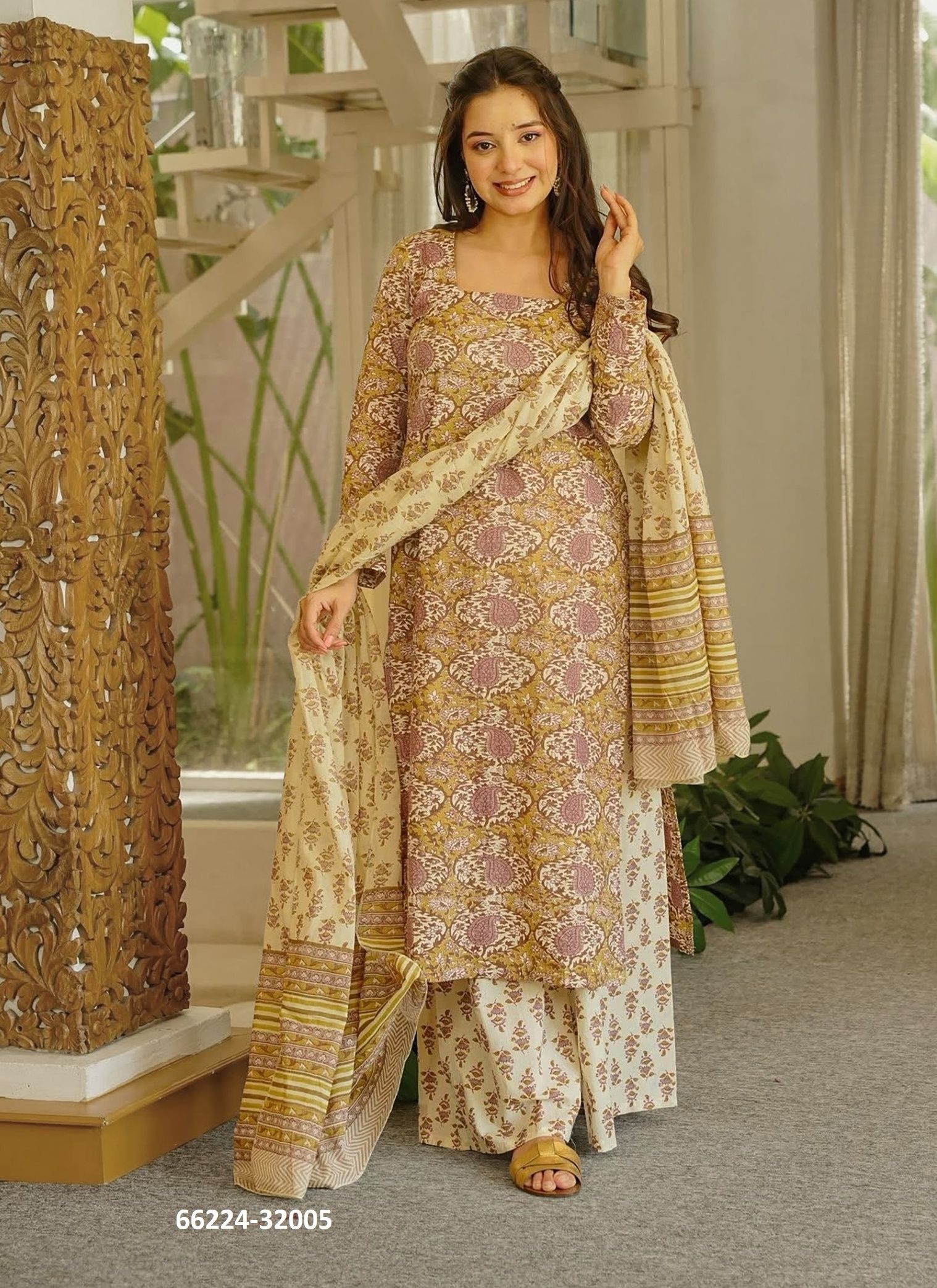 LUCAYA 32 - Catalog # 66224 (Set of 6 Readymade Salwar Suits)